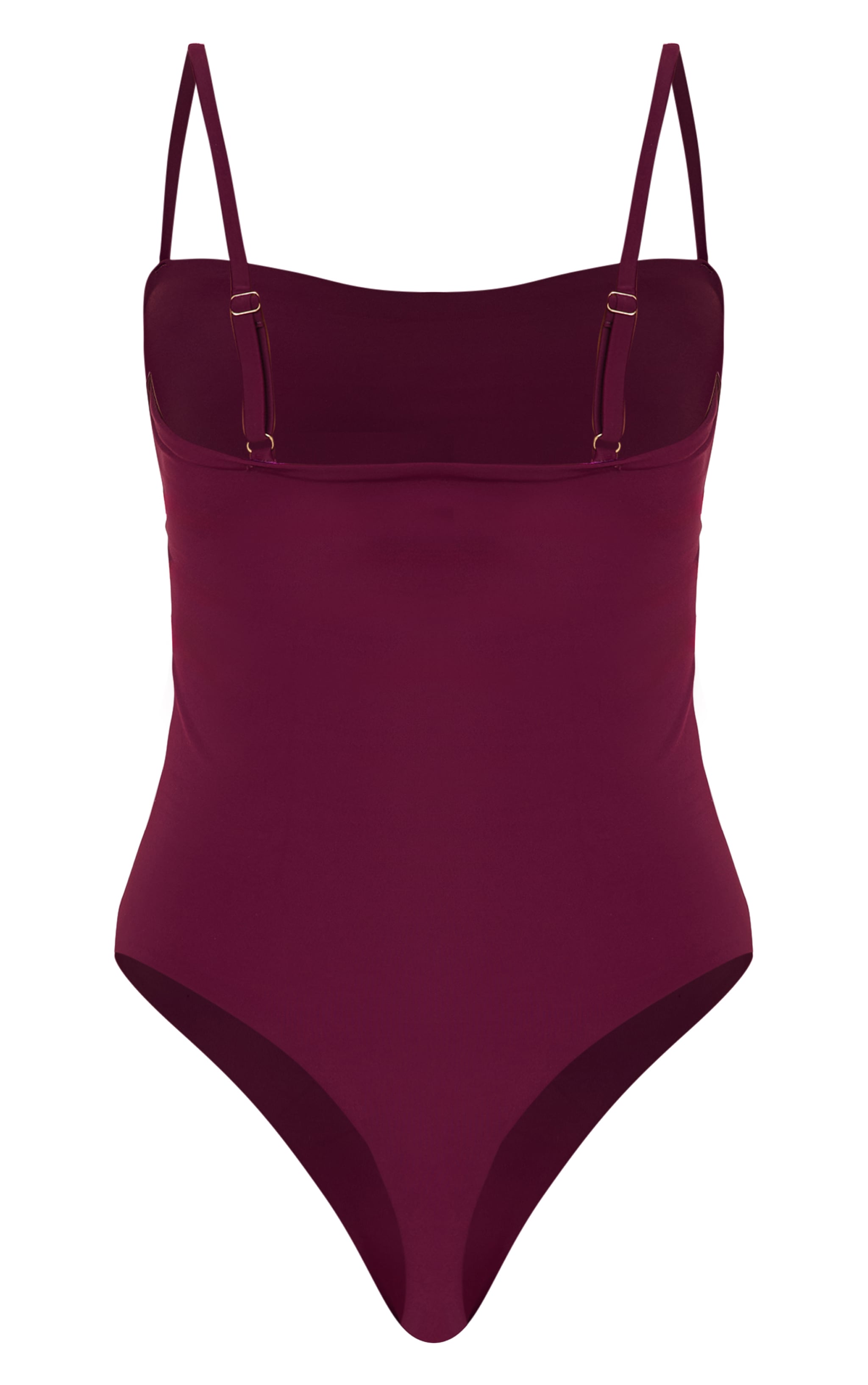Purple Ruched Side Strappy Swimsuit image 6