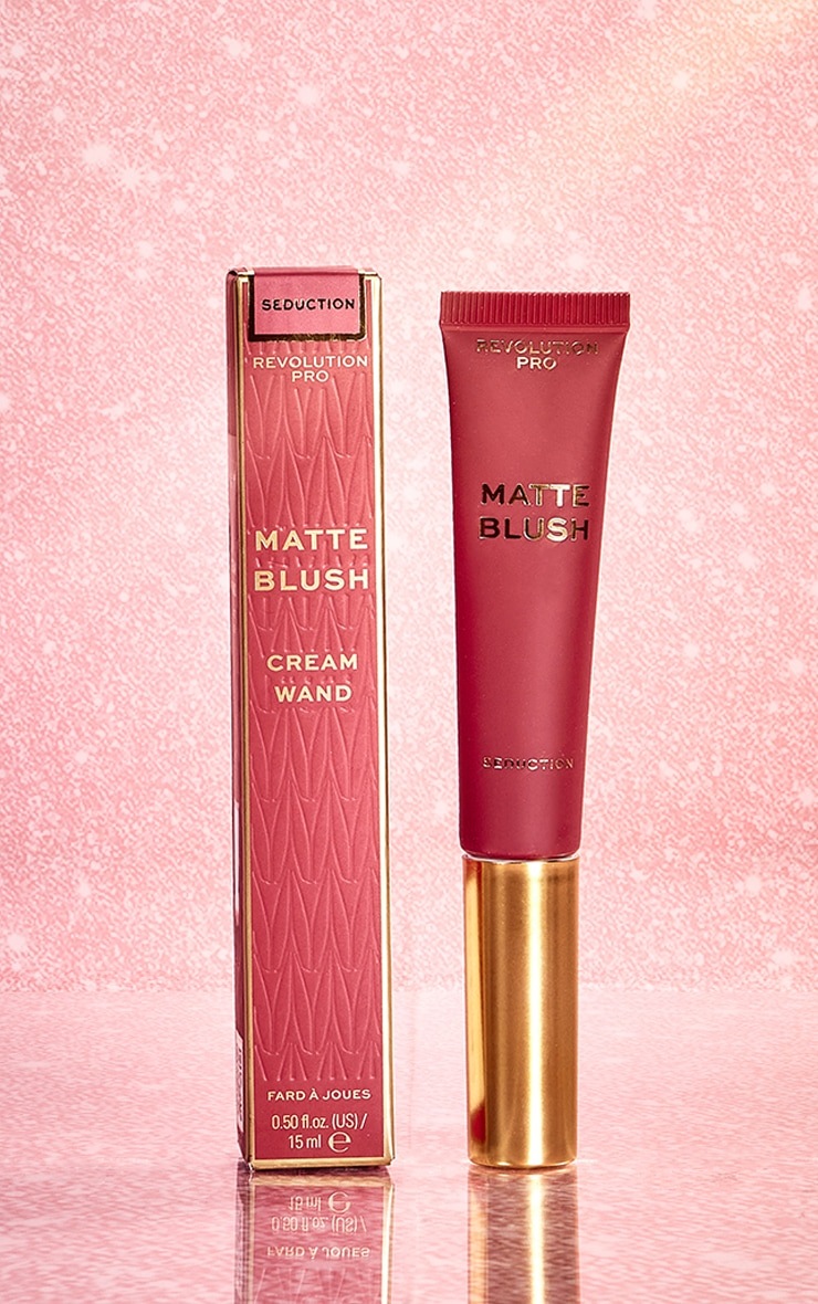Revolution Pro Iconic Matte Cream Blush Wand Seduction Berry image 1