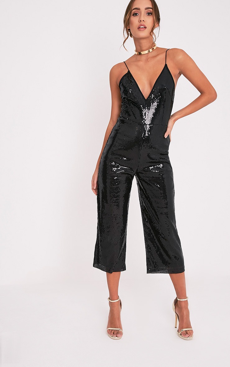 sparkly culotte jumpsuit
