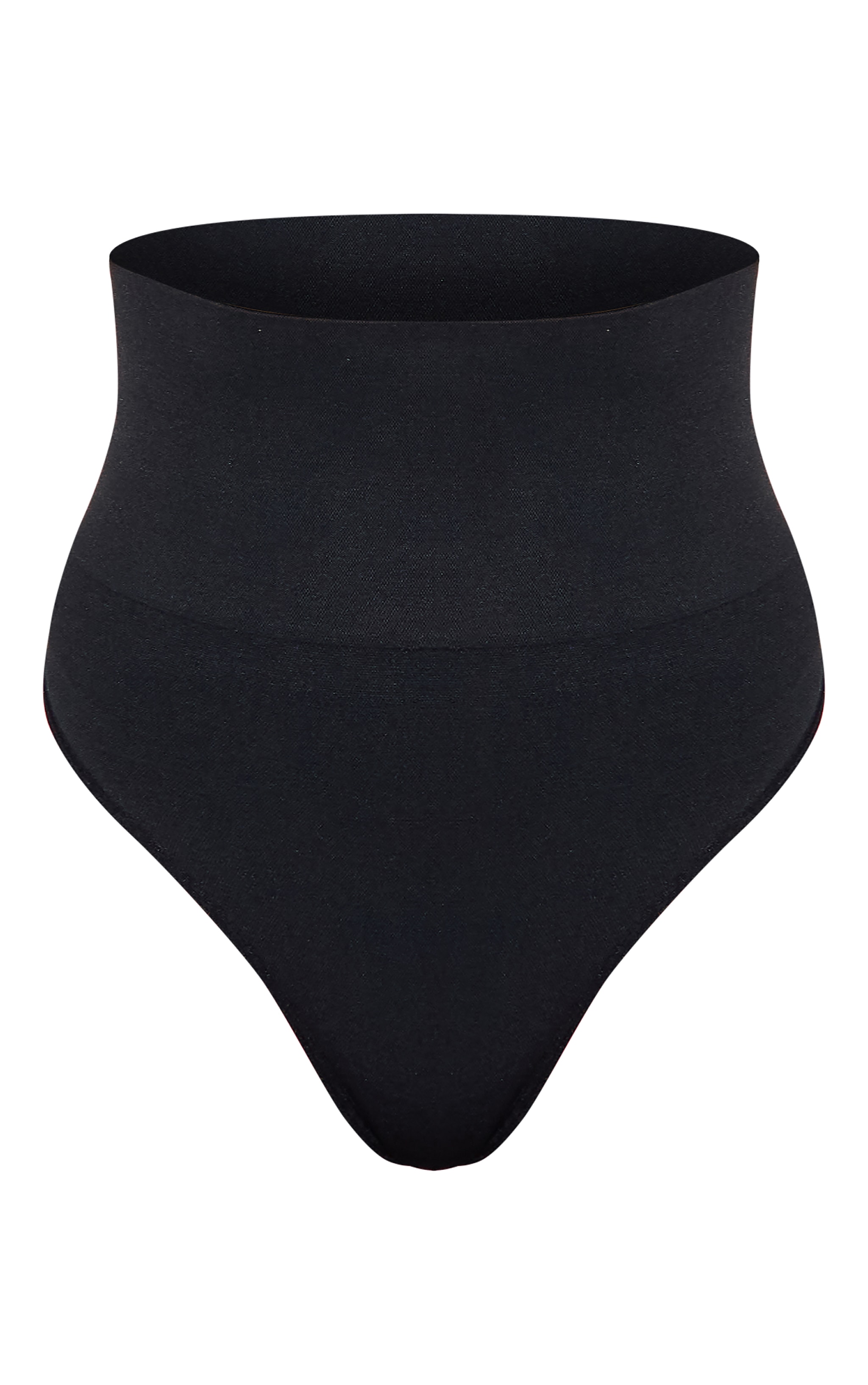 Black Shapewear High Waisted Control Thong image 5