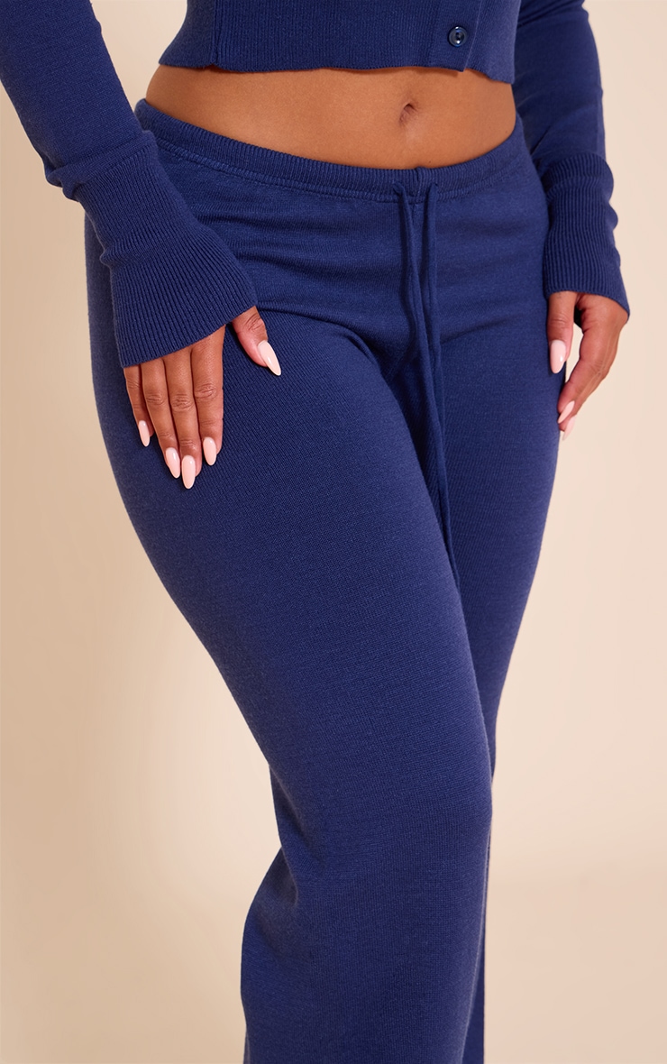 Shape NAVY Knitted Tie Waist Pants image 4