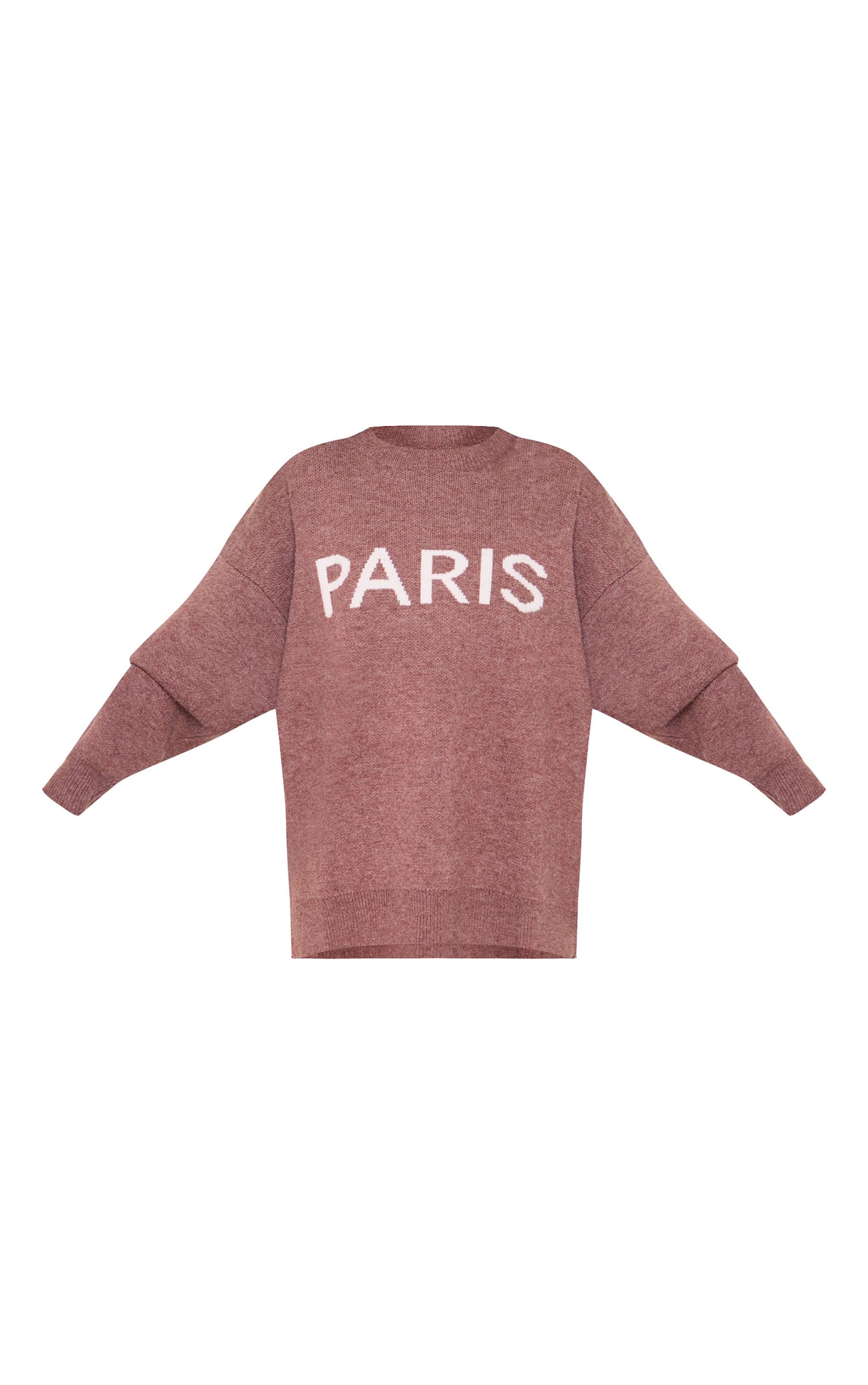 Mocha Paris Jacquard Knitted Sweater image 5