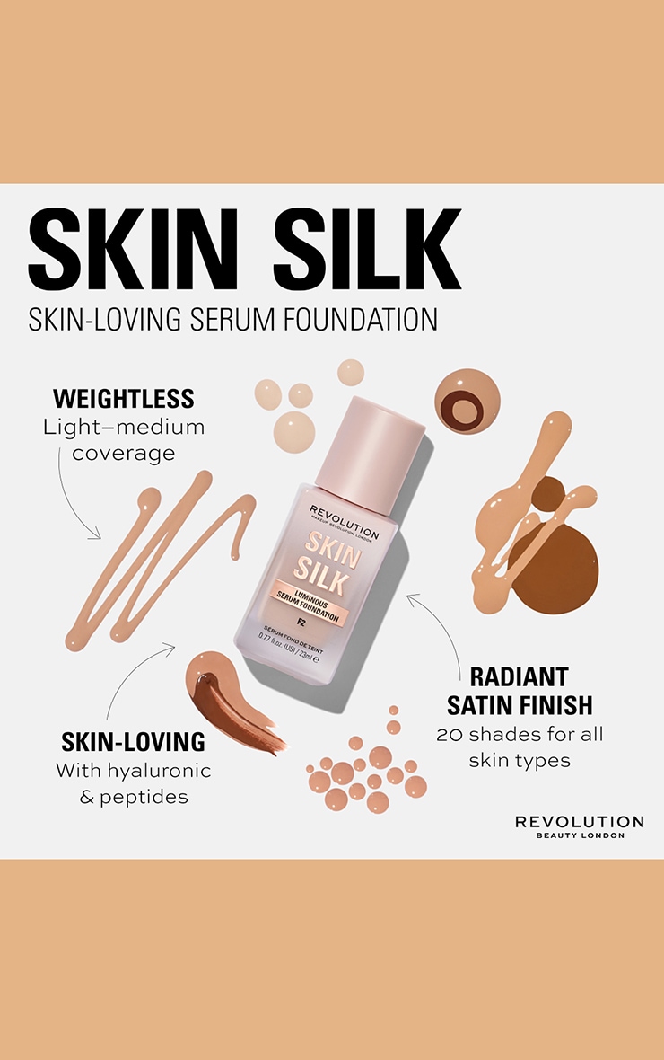 Makeup Revolution Skin Silk Serum Foundation F9 image 5