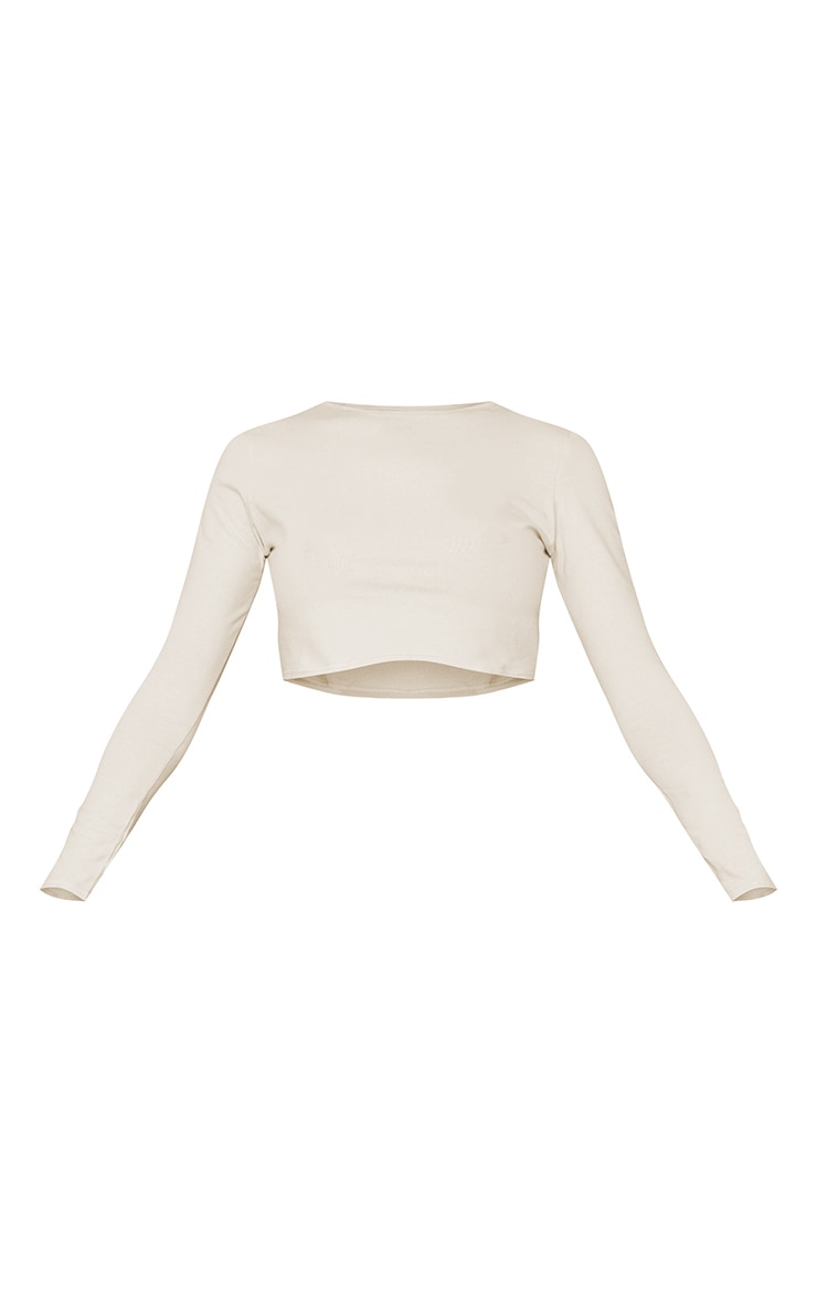 Stone Cotton Long Sleeve Top image 5