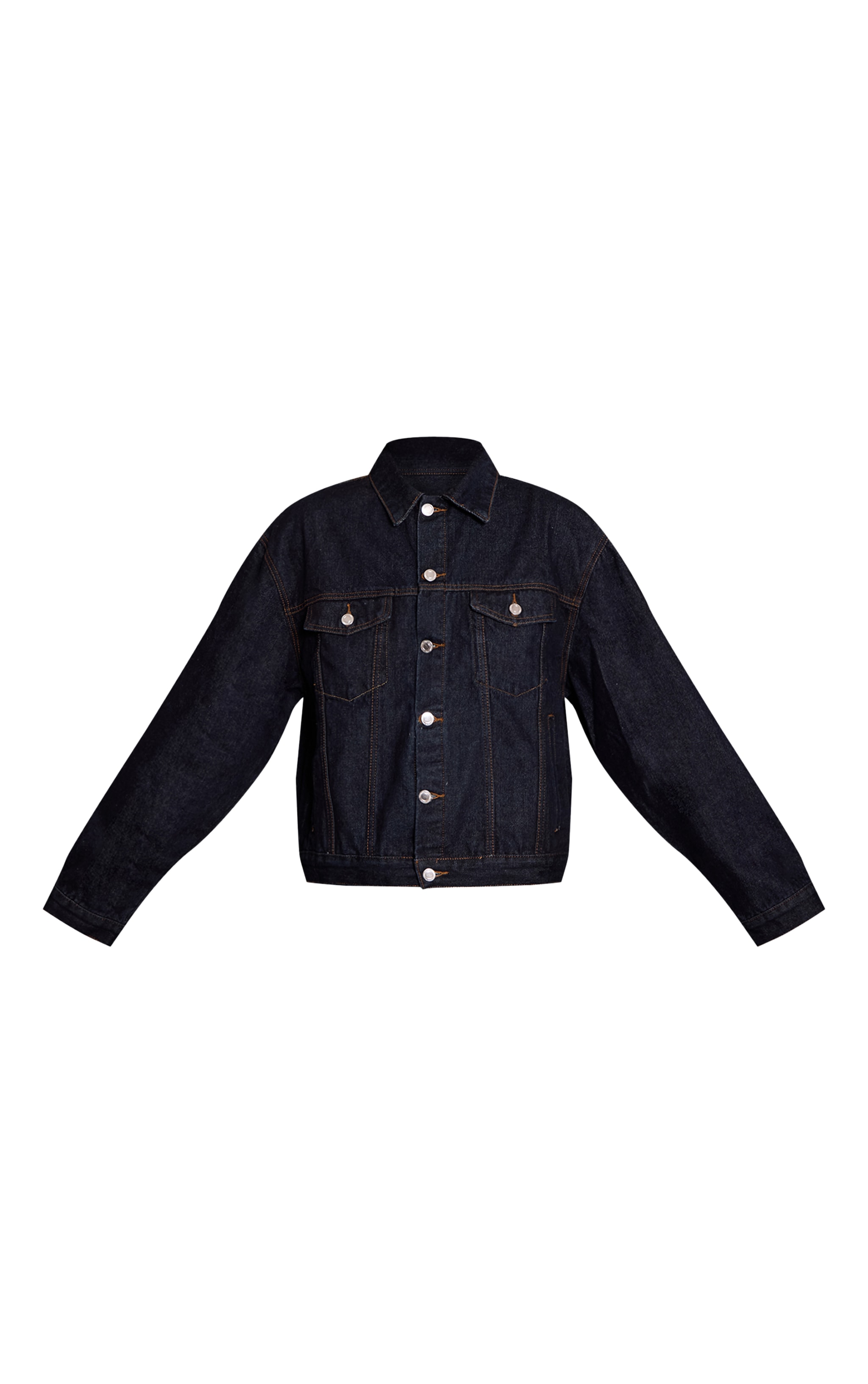 Veste oversize classique en jean indigo foncé image 5