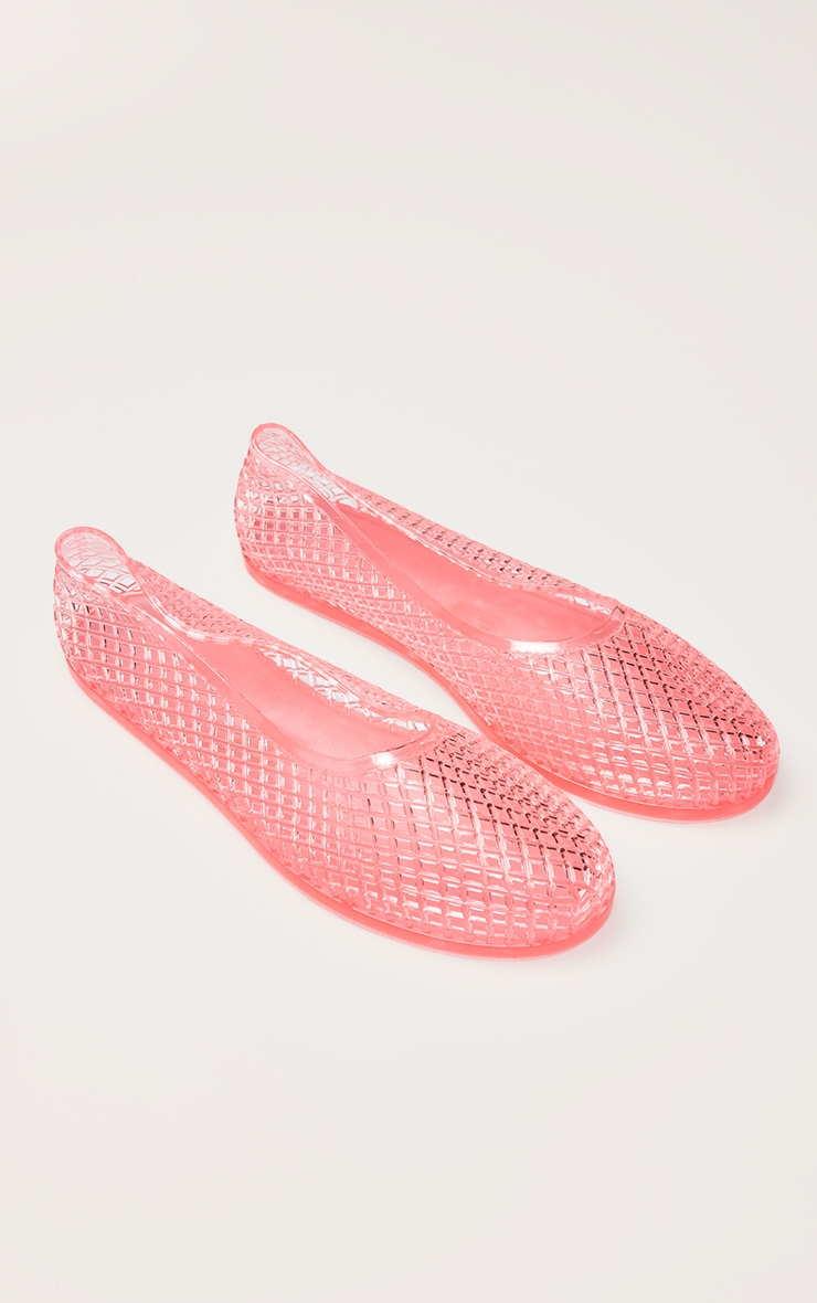 Pink Jelly Ballet Flats image 4