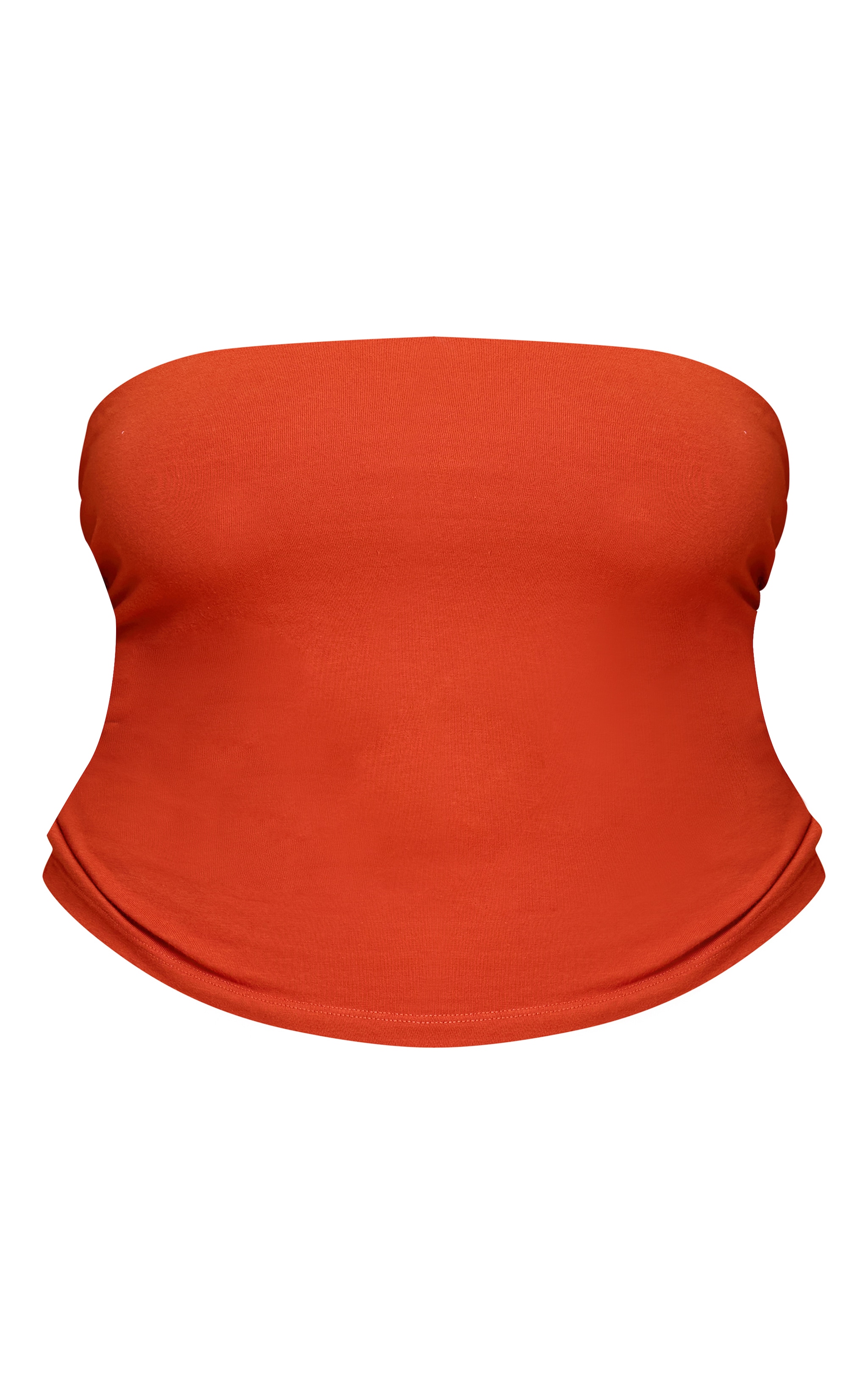 Plus Rust Soft Cotton Bandeau Top image 5