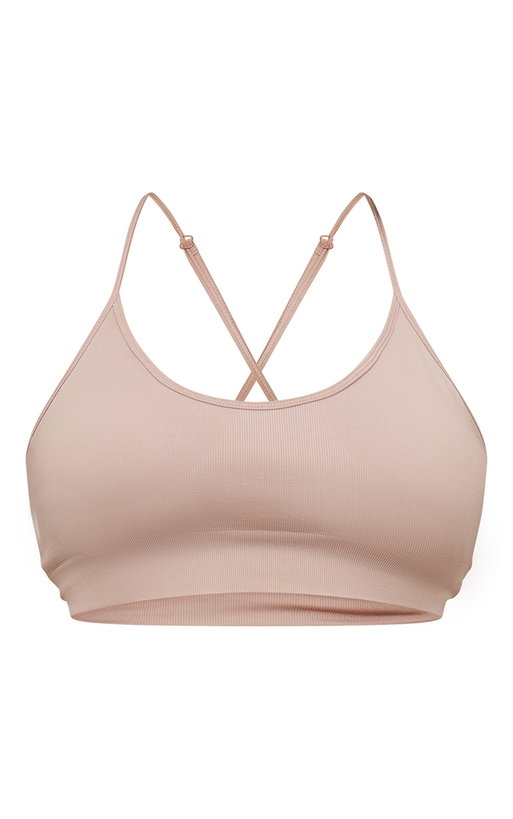 Plus Dusty Pink Basic Seamless Booty Shorts image 5