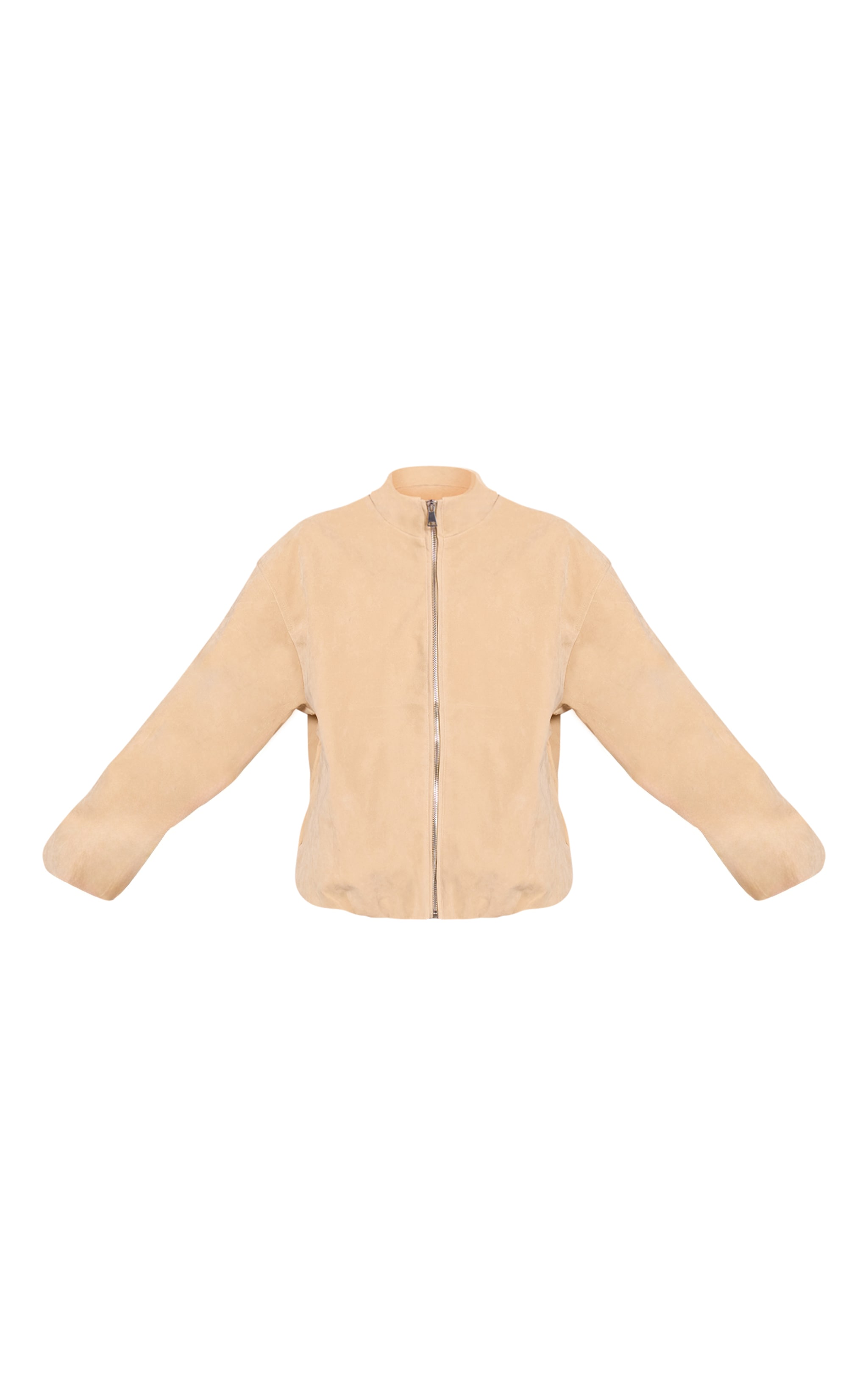 Buttercream Suede Bomber Jacket image 5