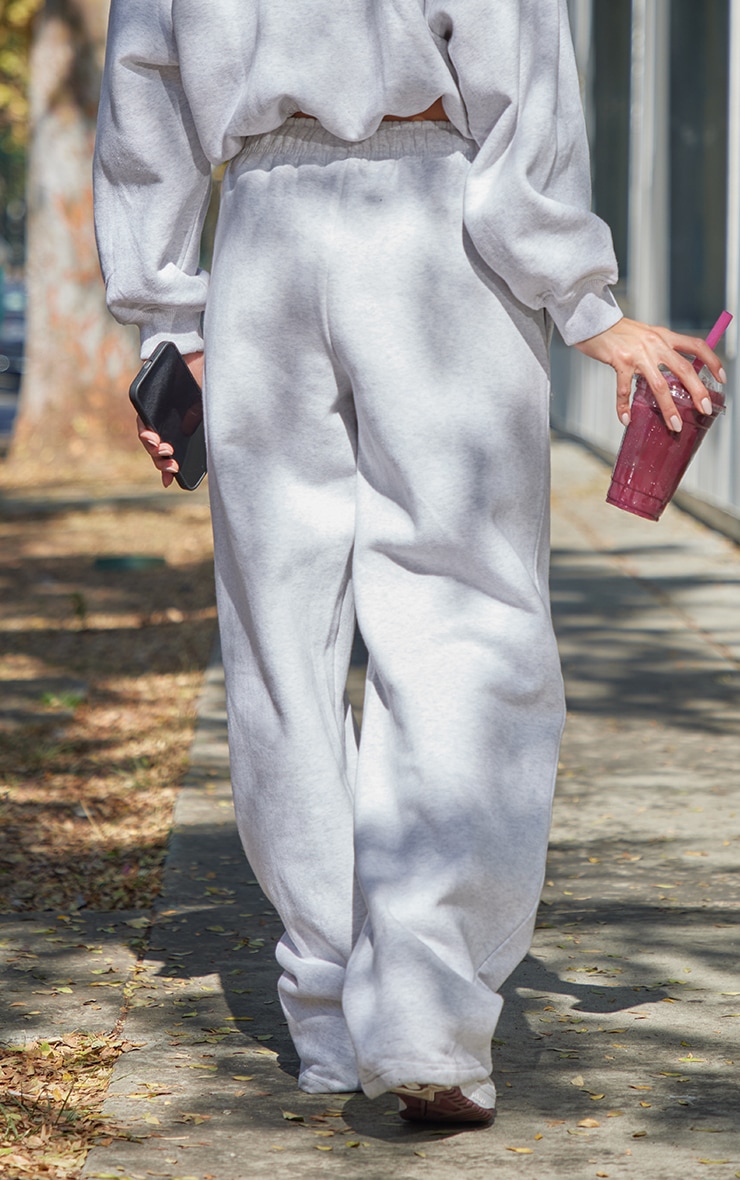 Ash Grey Drawcord Hem Oversized Sweatpants image 3