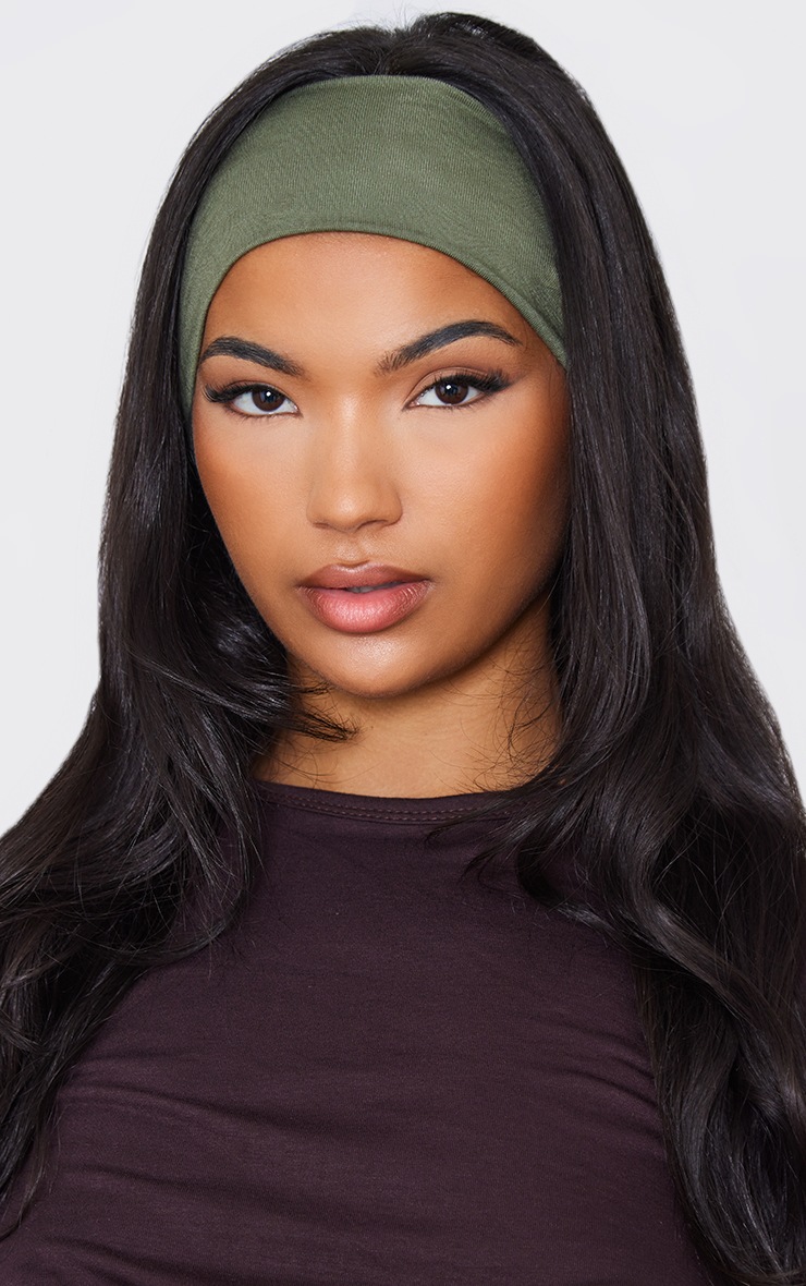 Pale Green Wide Jersey Headband Accessories PrettyLittleThing AUS