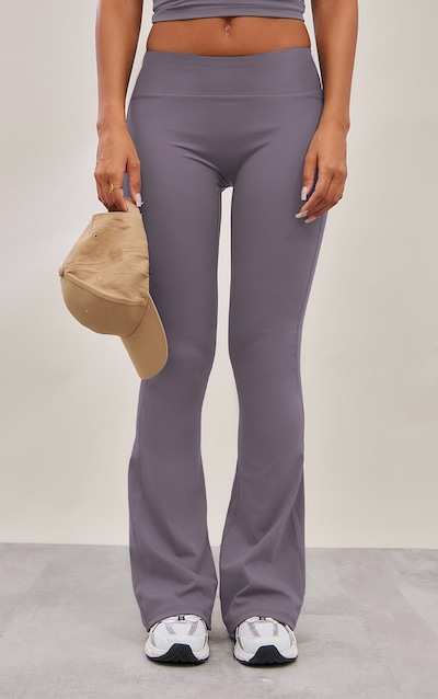 Pantalon de yoga flare gris anthracite sculpt