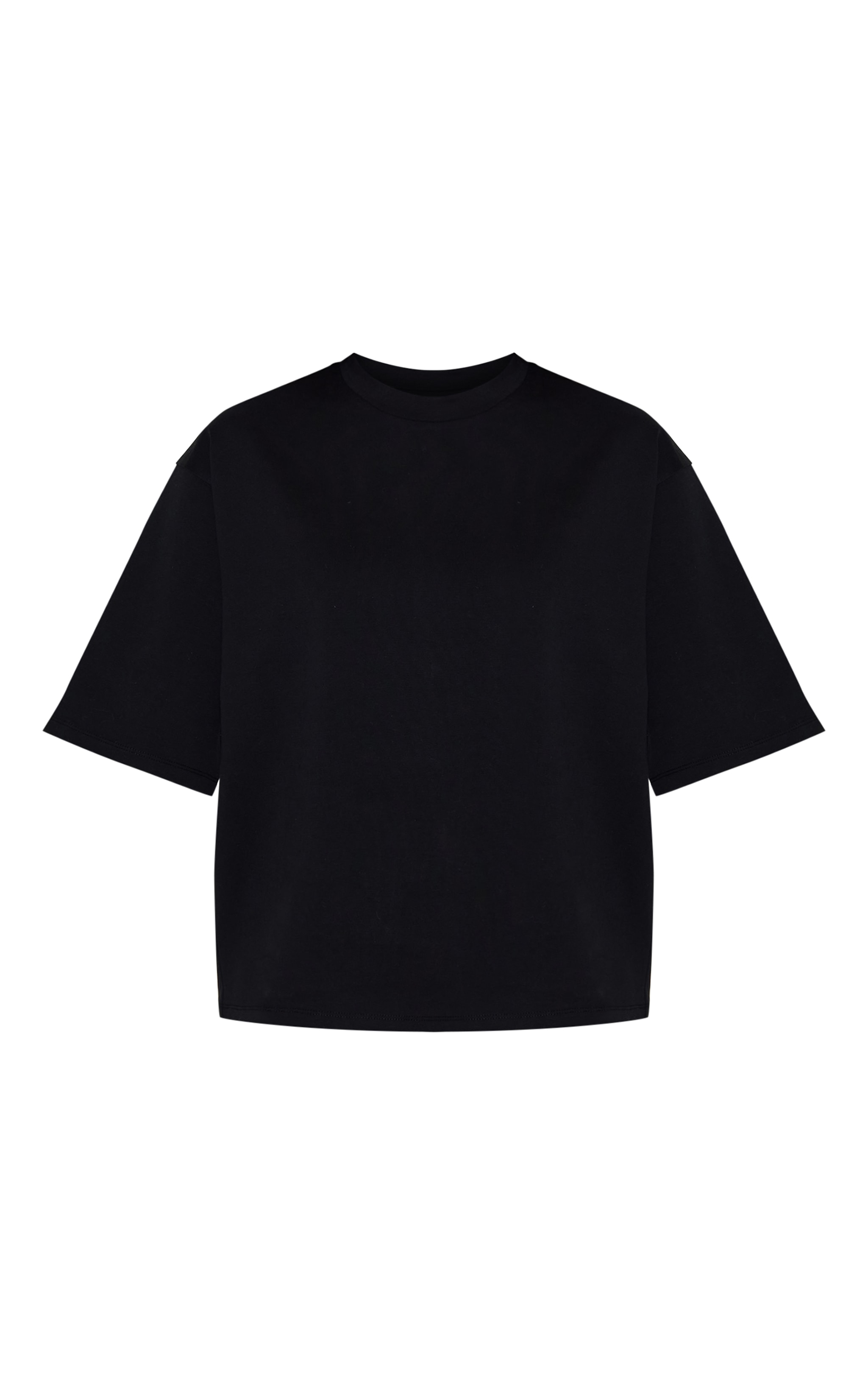 Black Oversized Boxy T Shirt image 5