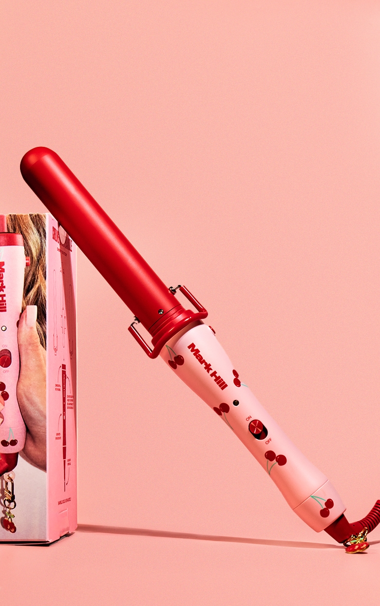 Mark Hill Pick N Mix Handle + Ellipse Barrel Waver Mark Hill Curling Wand Handle Cherry Red Edition | Beauty