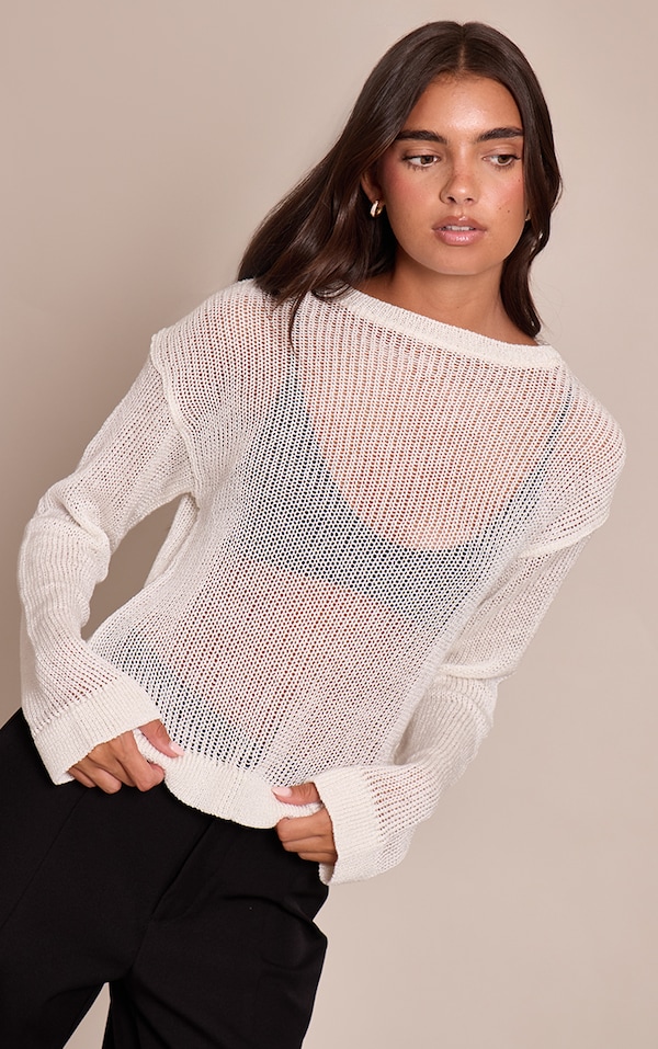 Sand Towelling Fine knit Top