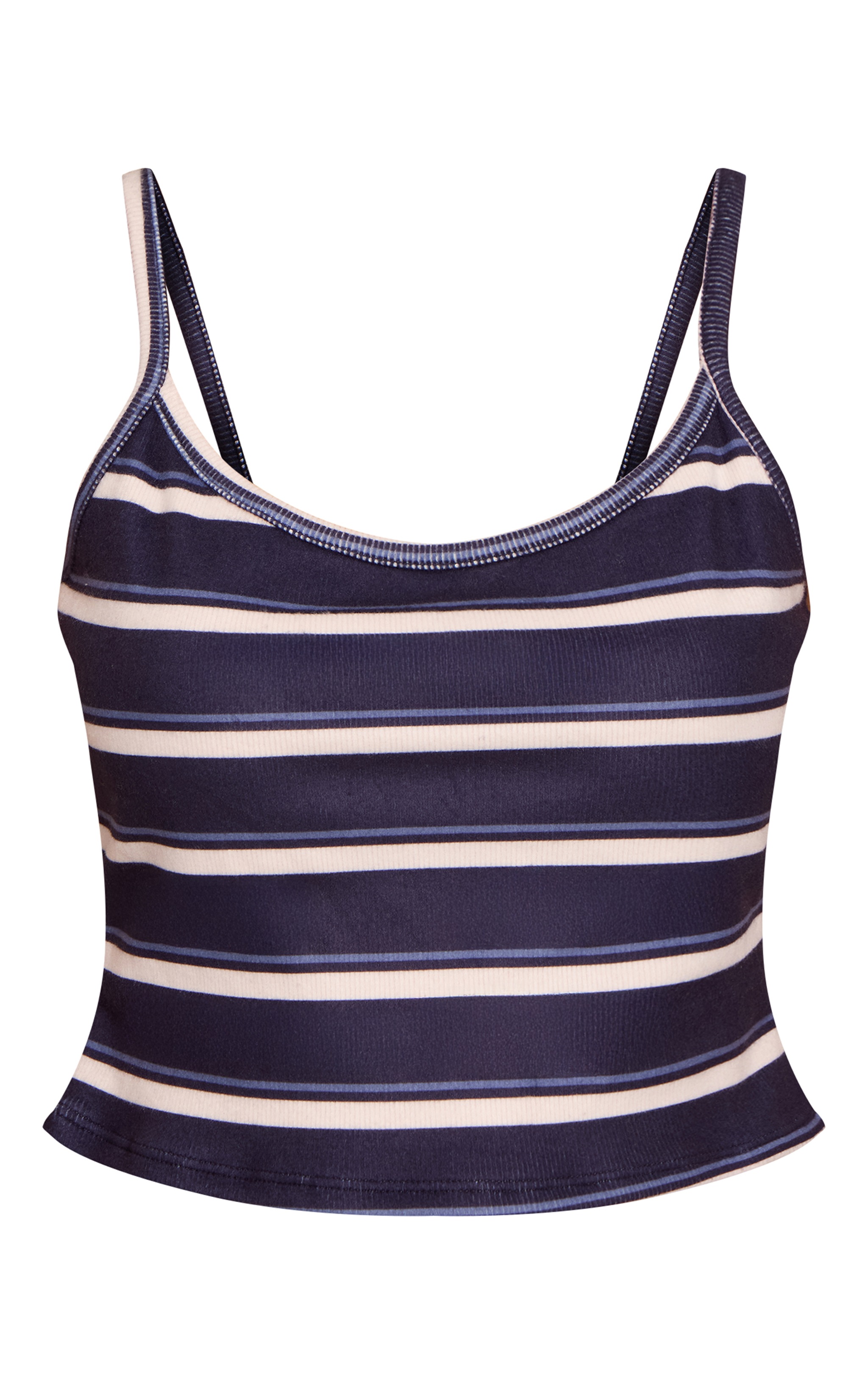 Petite Navy Stripe Strappy Tank Top  image 5