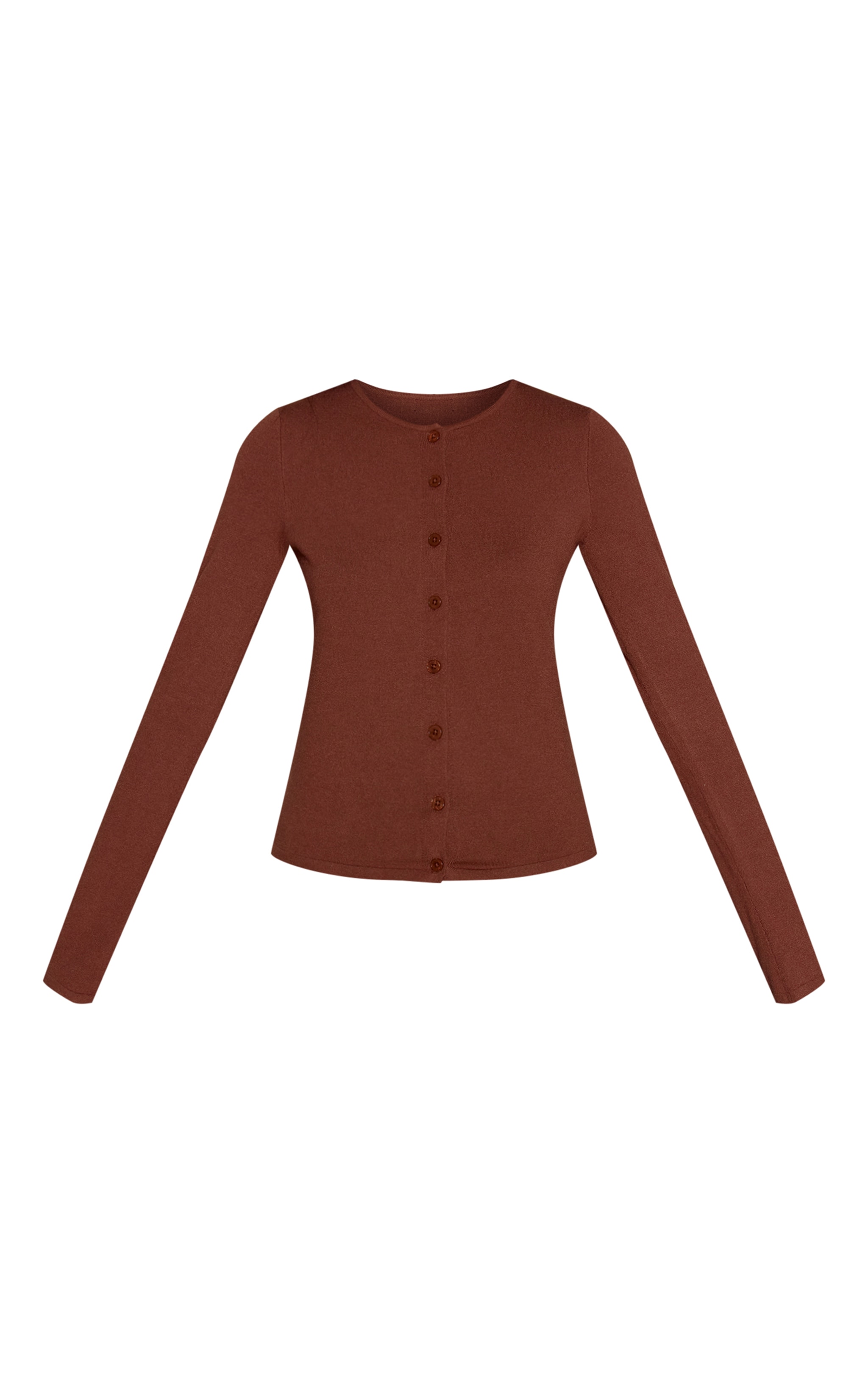 Toffee Button Through Fine Knit Cardigan image 5