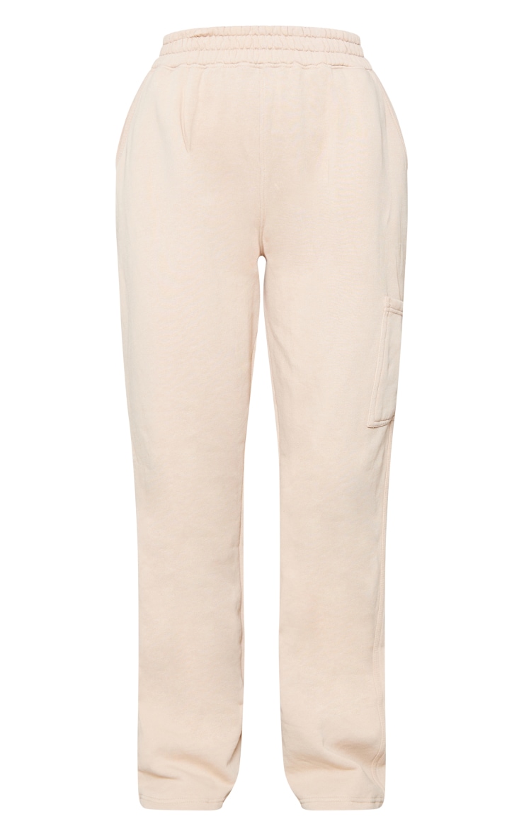 New Nude Wide Leg Washed Joggers image 5