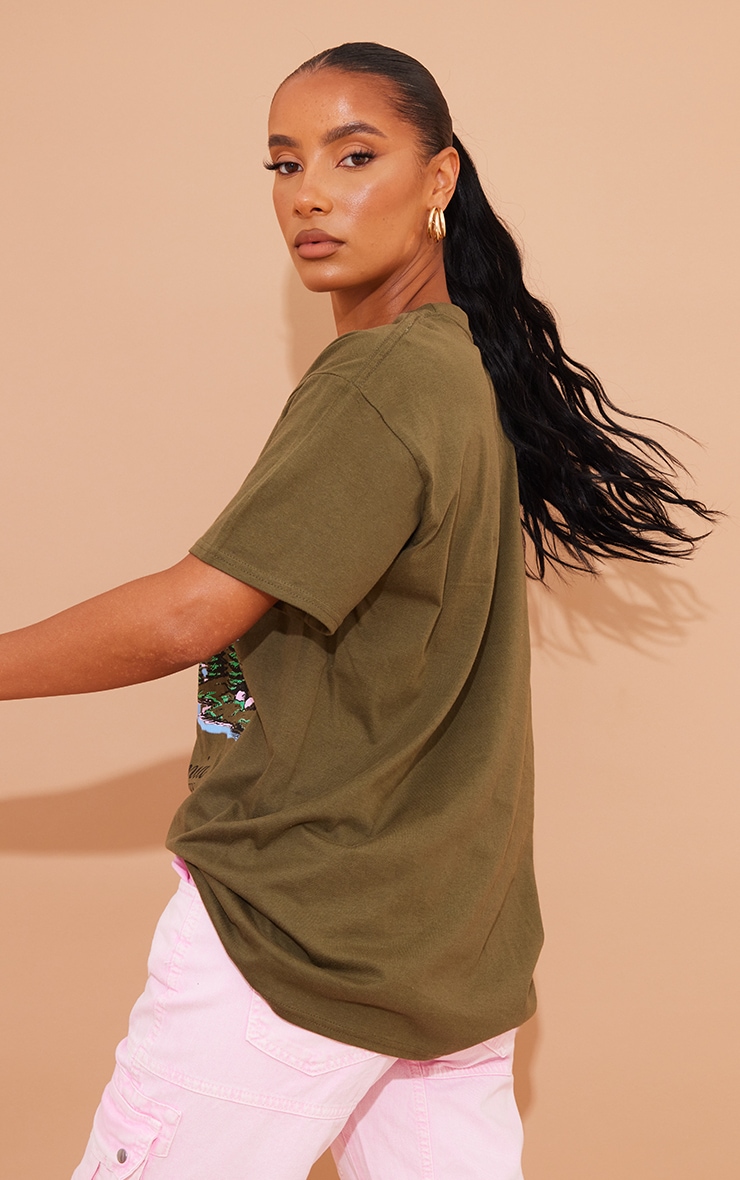 Khaki Sierra Nevada Print T Shirt image 1