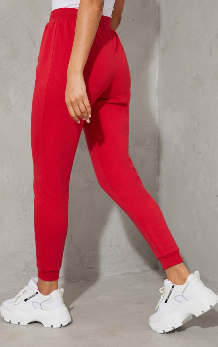 Red Ultimate Sweat Joggers. Trousers PrettyLittleThing