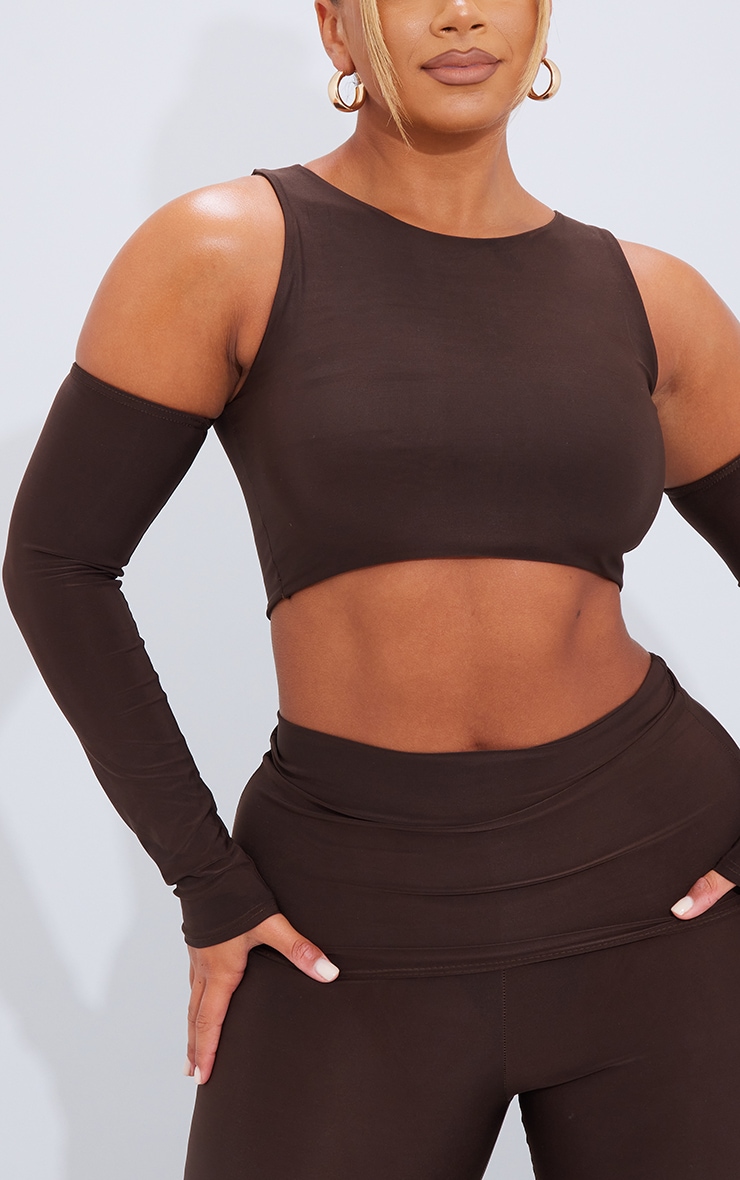 Pimkie Ruched Bardot Crop Top In Black