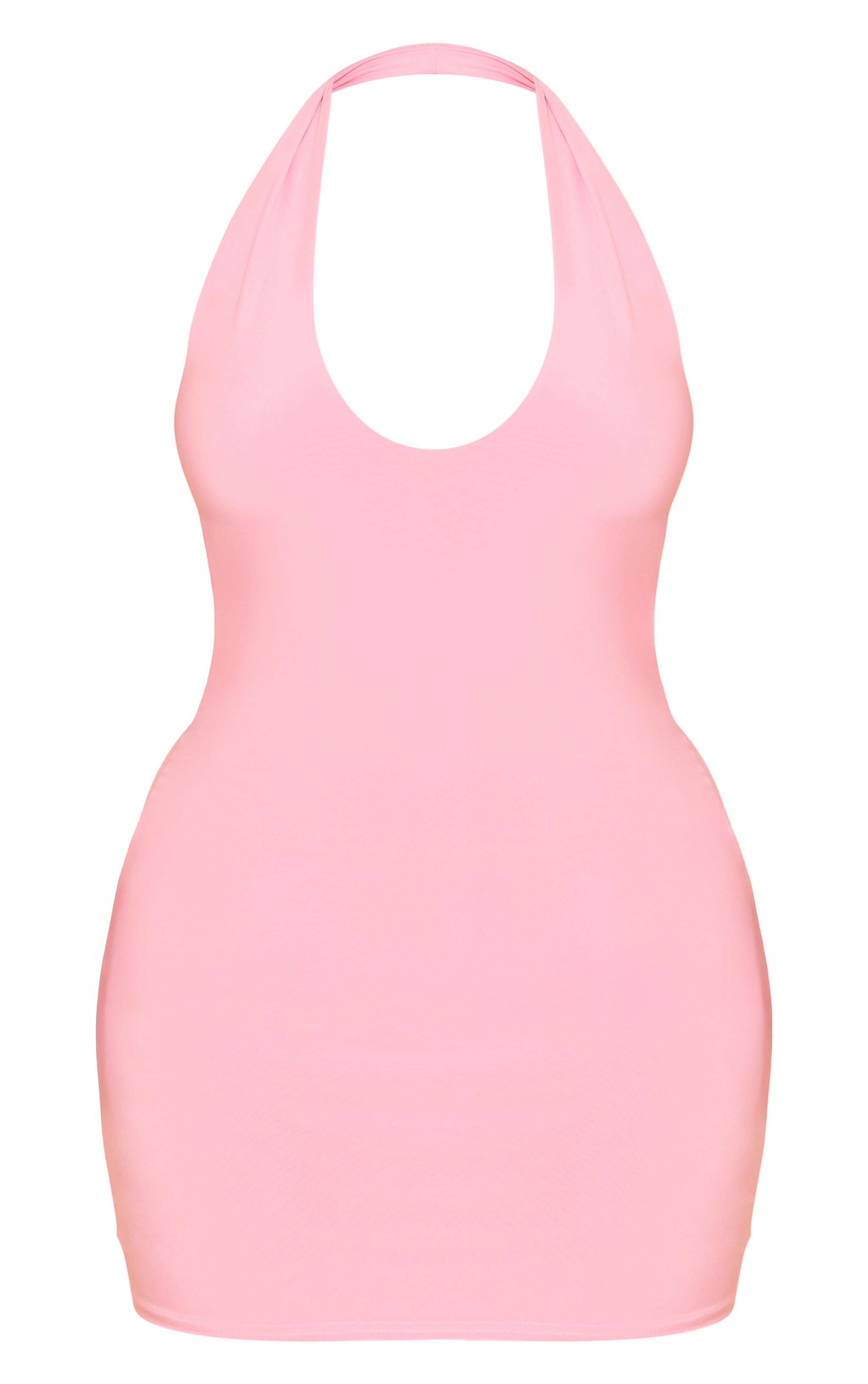 Shape PINK Slinky Halterneck Mini Dress image 5