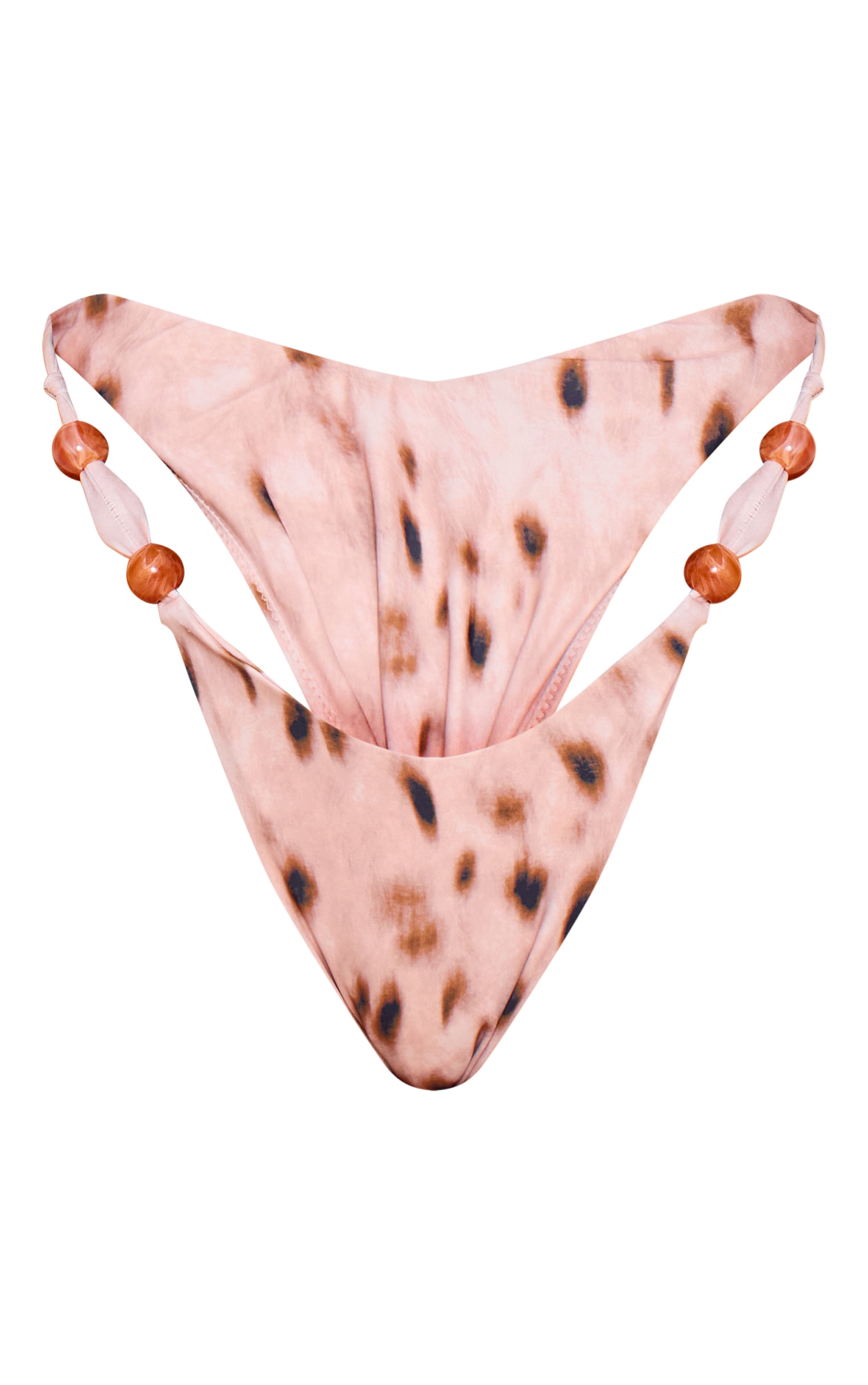 Shape Stone Animal Print Beaded Bikini Bottoms image 5