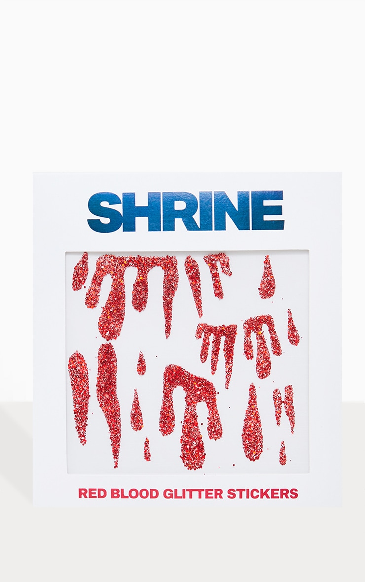 SHRINE Red Blood Glitter Stickers