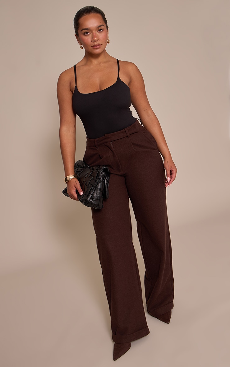 Shape Black Sculpt Built In Bra Strappy Bodysuit image 3