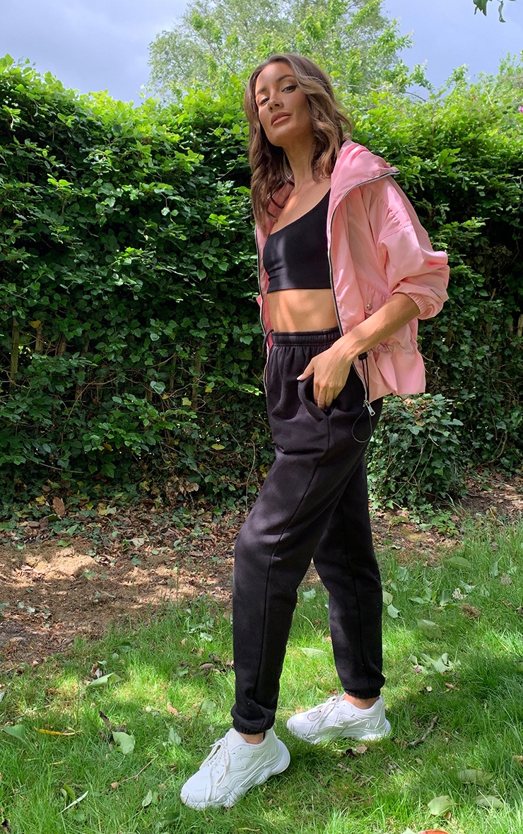 Pink Toggle Detail Windbreaker