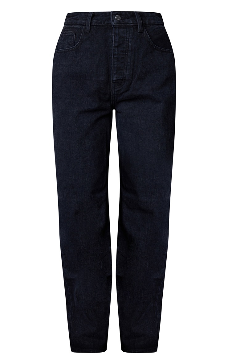 Prettylittlething Washed Black Boyfriend Jean PrettyLittleThing