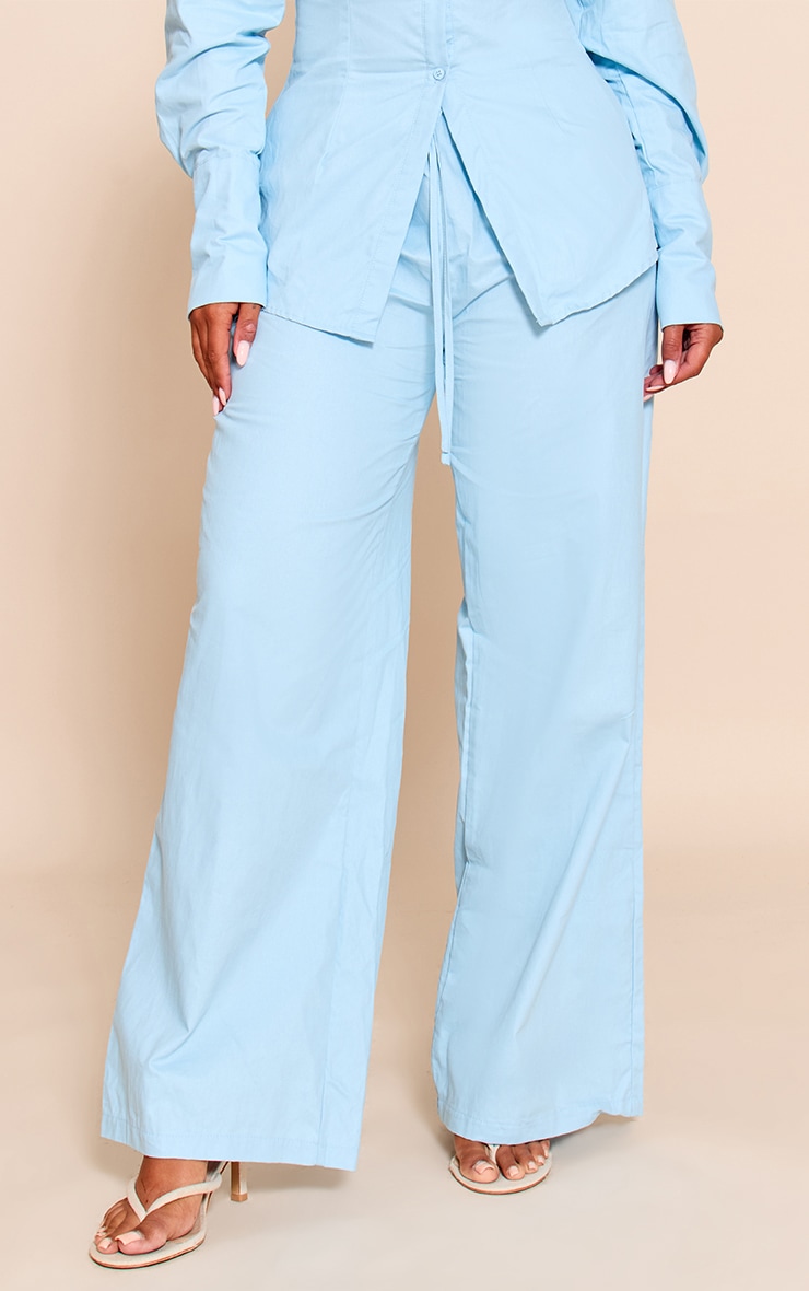 Shape blue Elasticated Waist Wide Leg Pants image 2