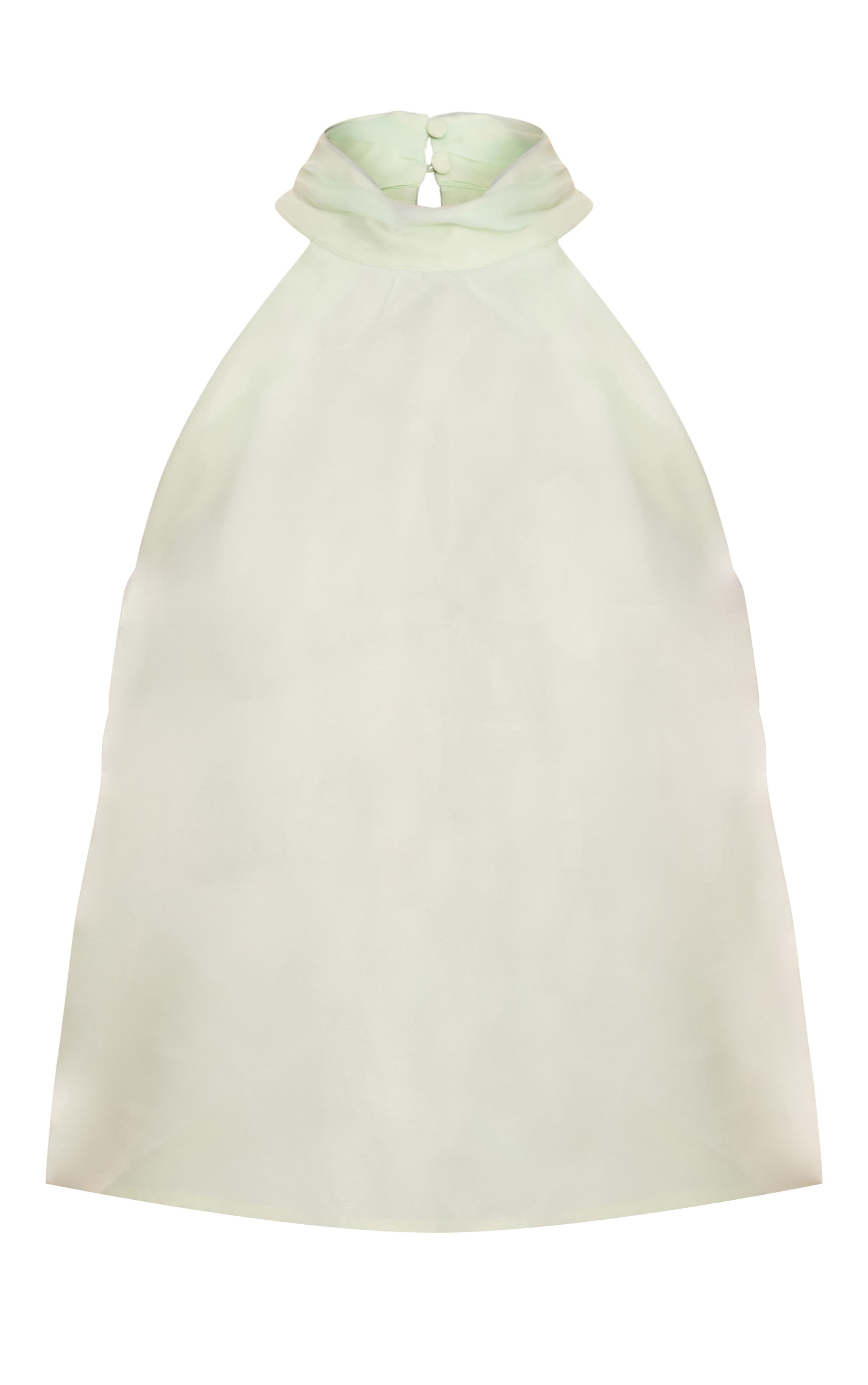 Mint Chiffon High Neck Sleeveless Cami Top image 5