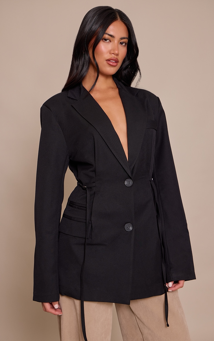 Black Belt Detail Blazer