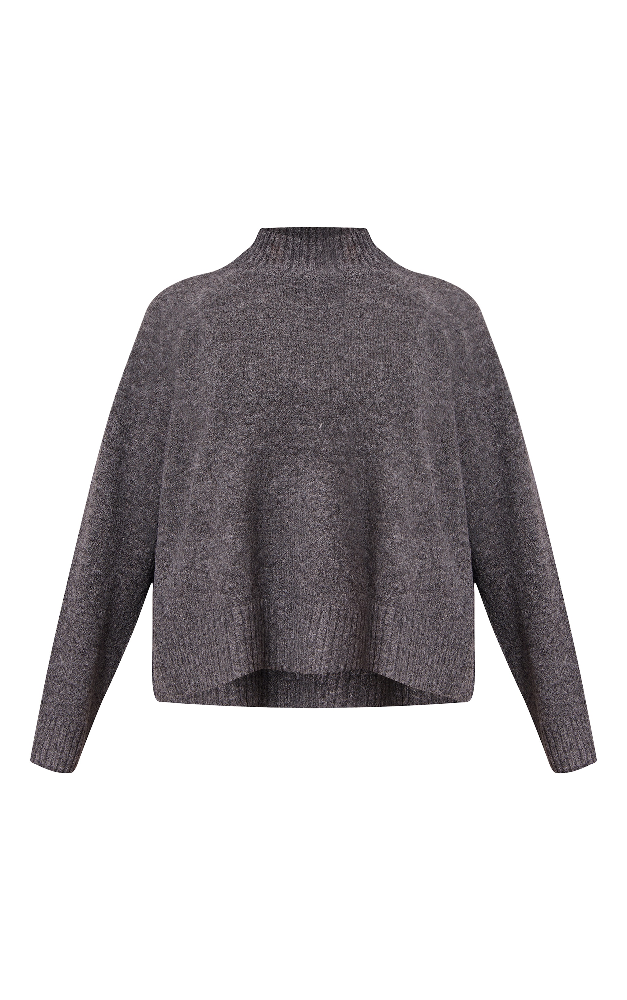 Petite Charcoal Knit Turtleneck Sweater image 5