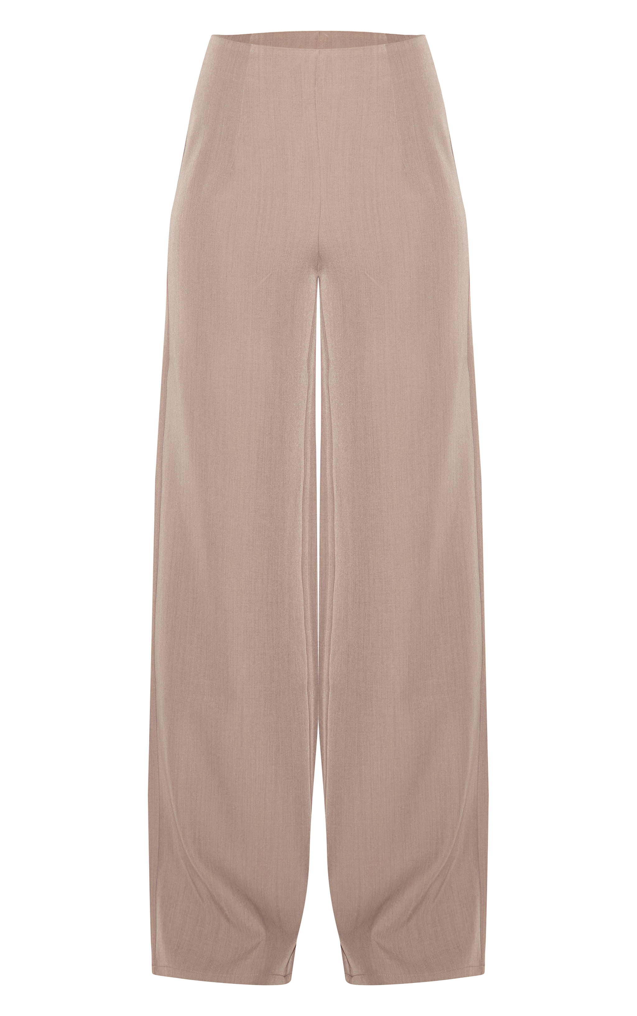 Pantalon de tailleur large tissé argile image 5