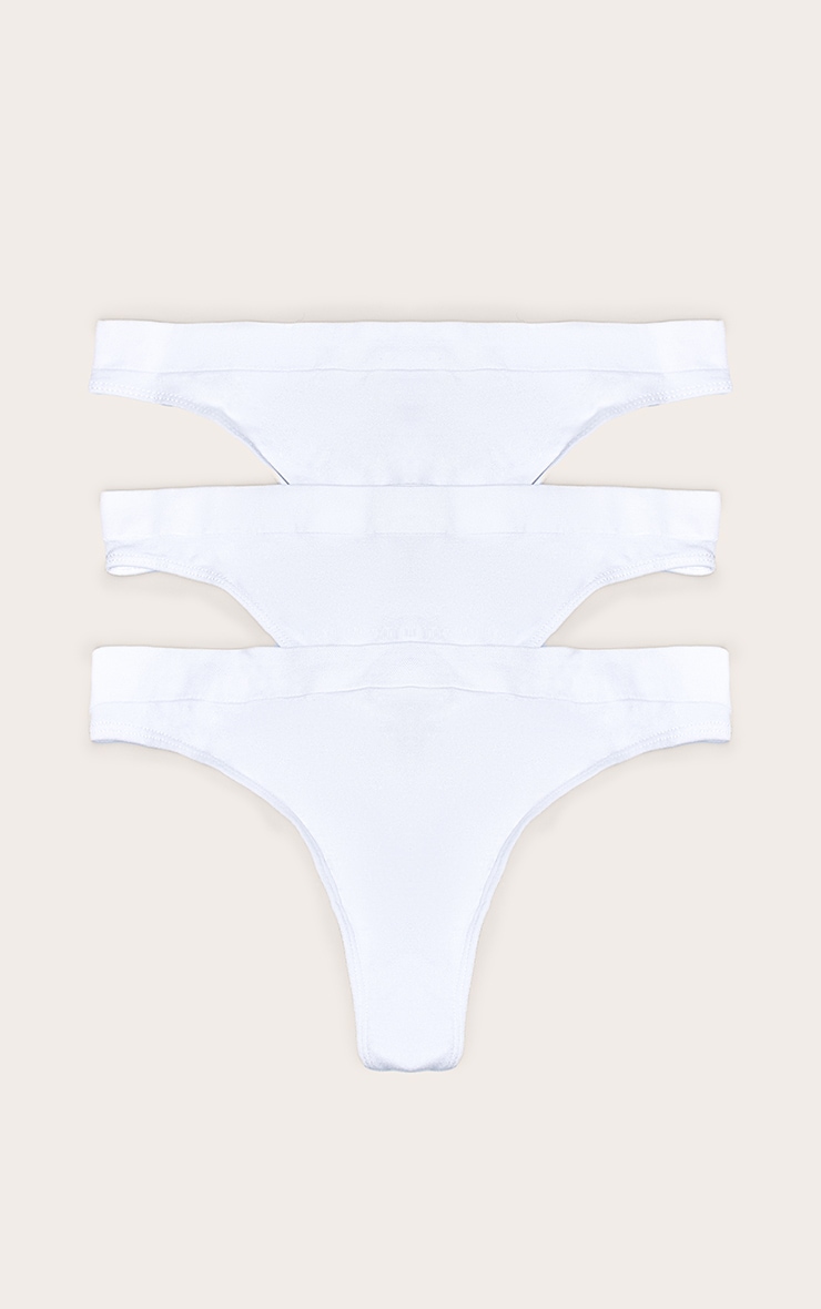 3 strings blancs sans coutures image 1