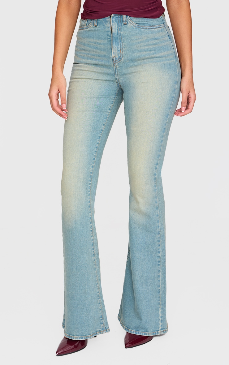 Tall Vintage Low Rise Invisible Waistband Stretch Flares image 1