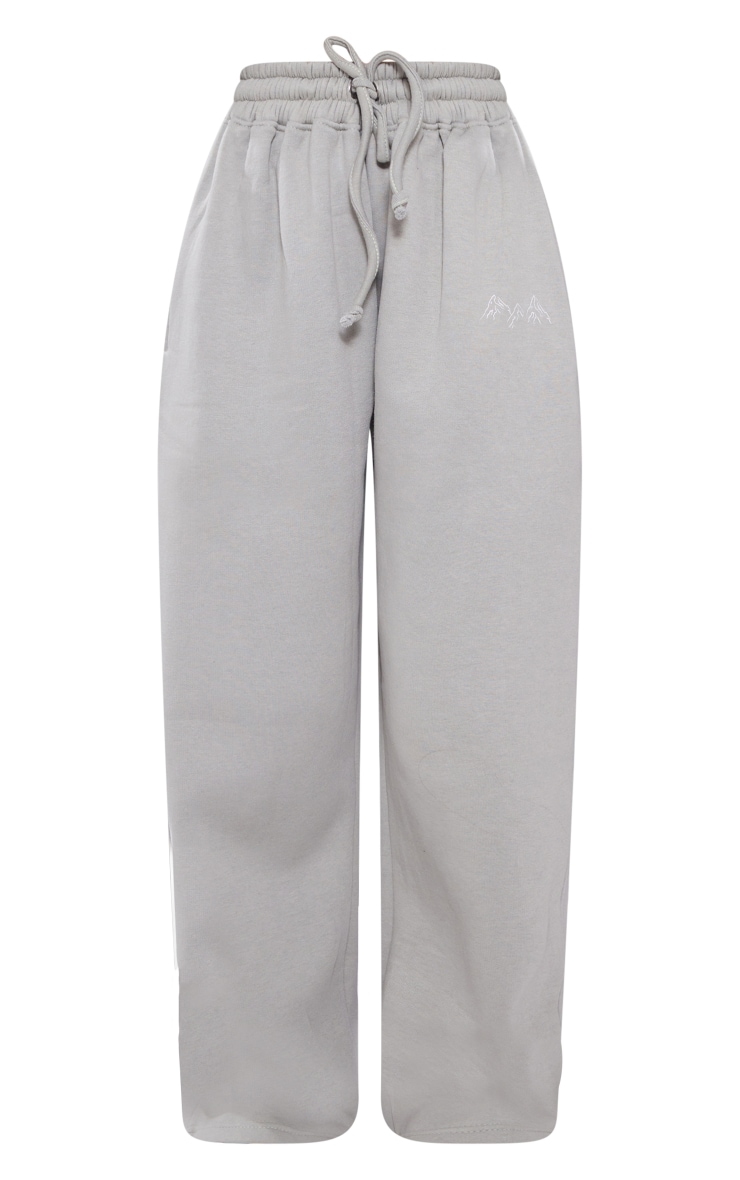 Petite Jogging oversize gris clair imprimé ski image 5