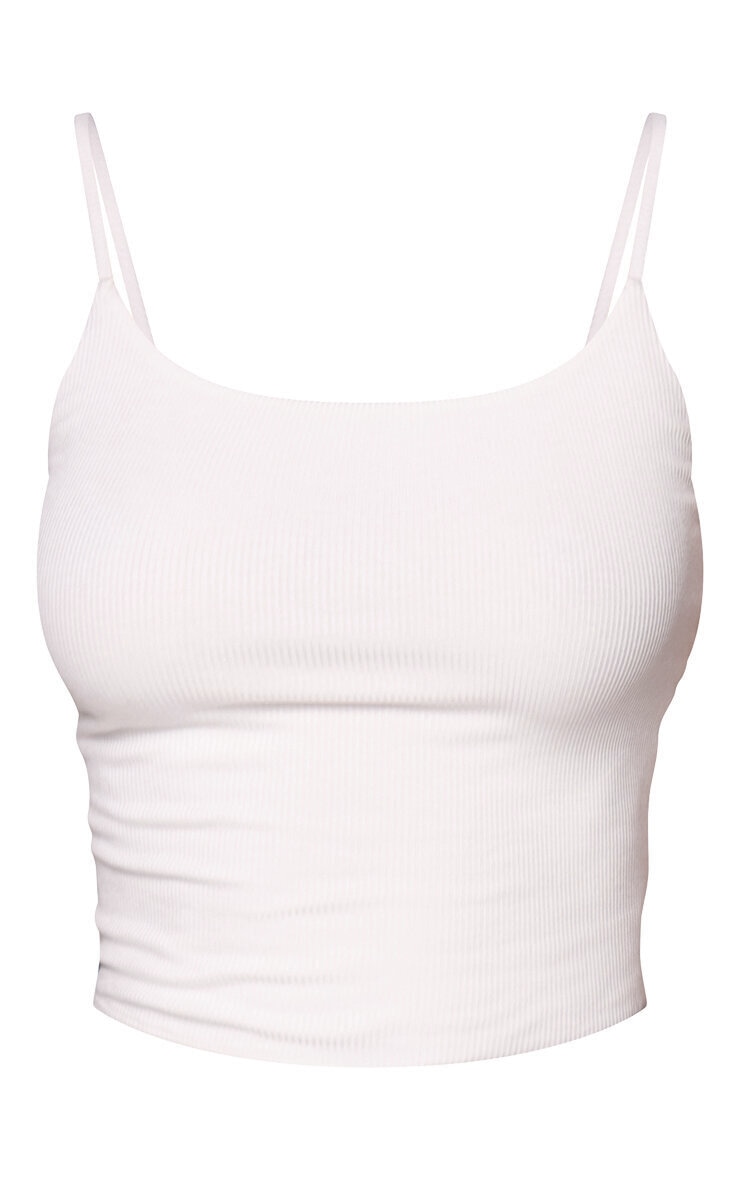 White Soft Rib Vest  image 5
