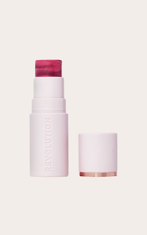 Revolution Blush marbré en stick Skin Silk Berry Flush