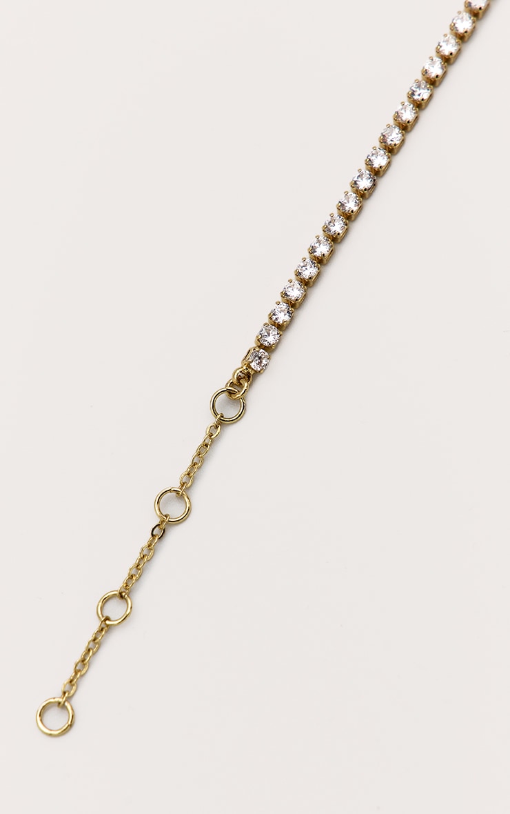 Bracelet plaqué or à strass image 2
