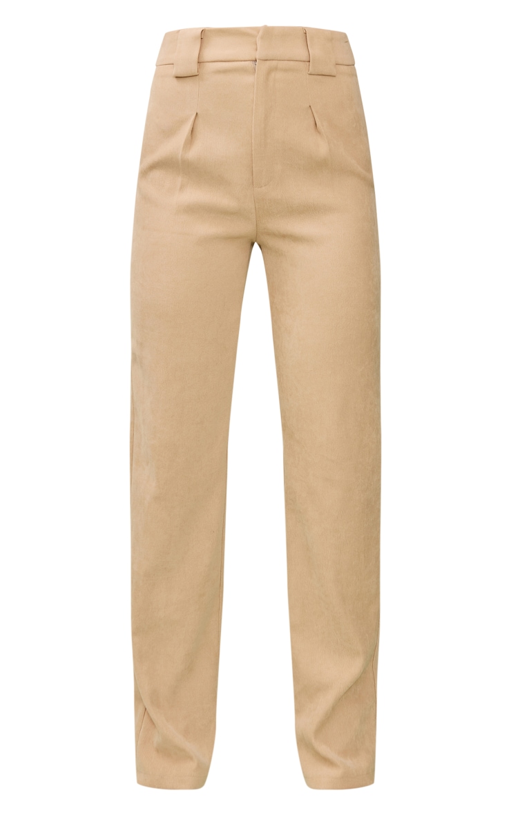 Premium Stone Twill Blend Pleat Detail Trousers image 5