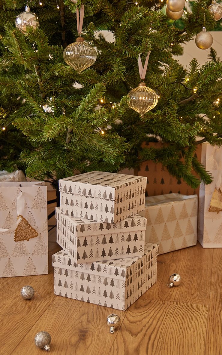 Christmas Tree Gift Boxes Set of 3 image 1