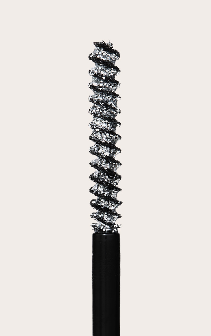 Revolution Metallic Muse Glitter Top Coat Mascara - Silver image 3