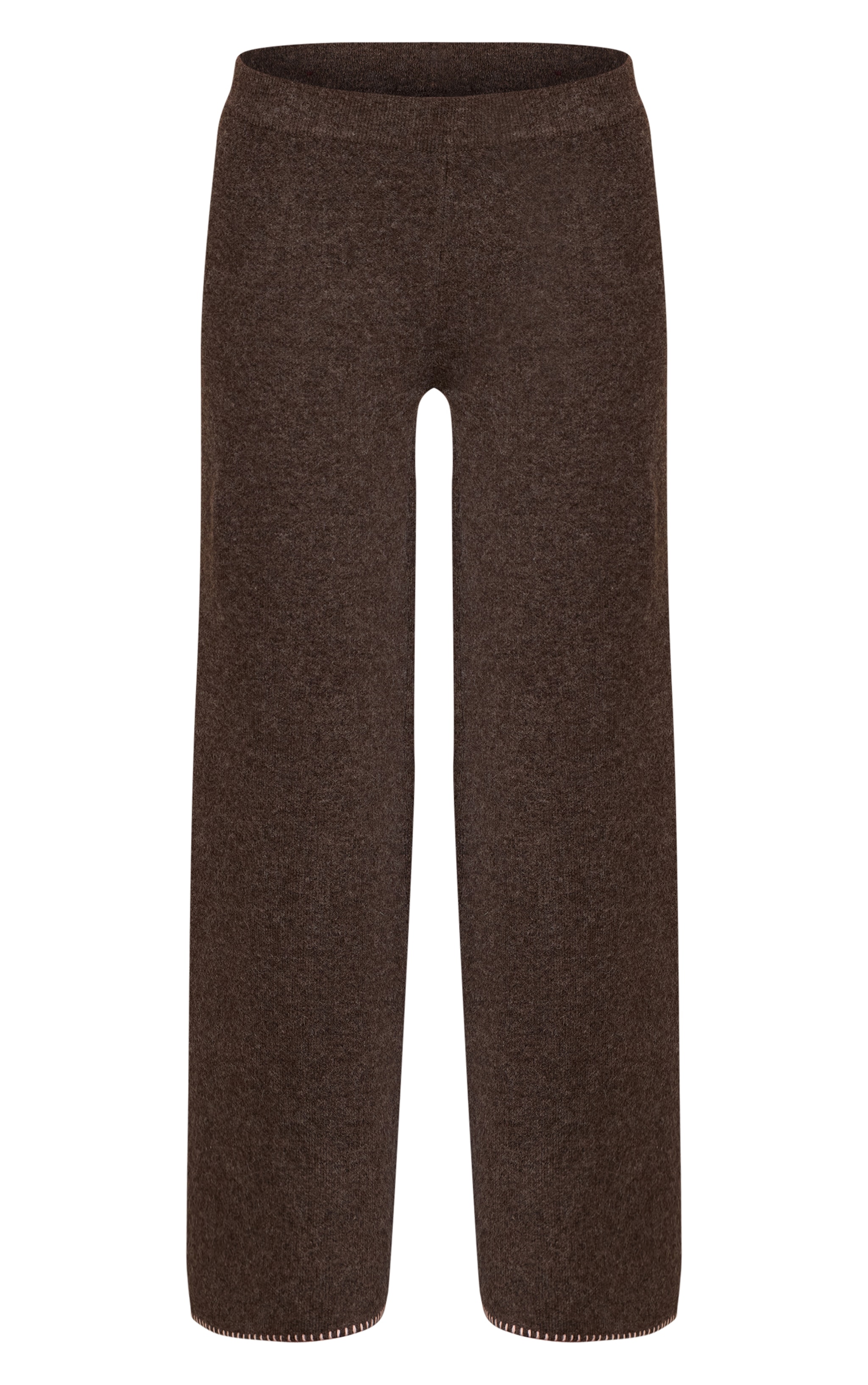 Chocolate Blanket Stitch Wide Leg Trousers image 5