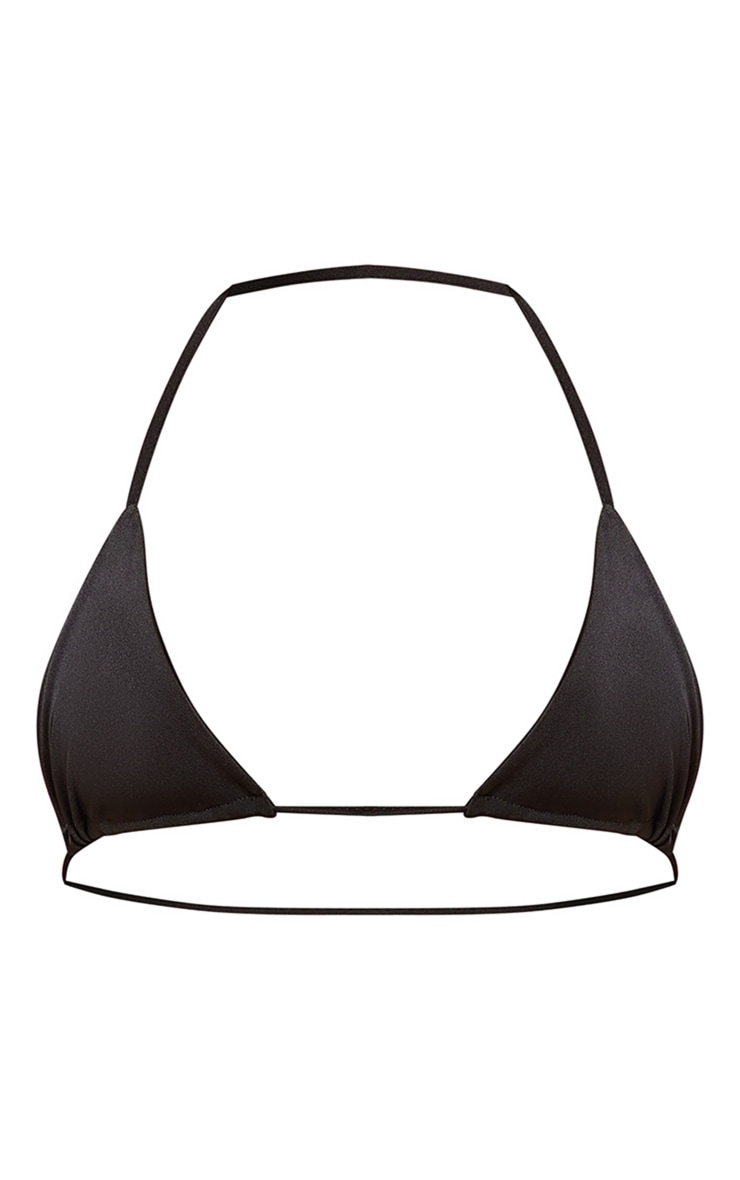 Black Micro Mini Triangle Bikini Top image 5