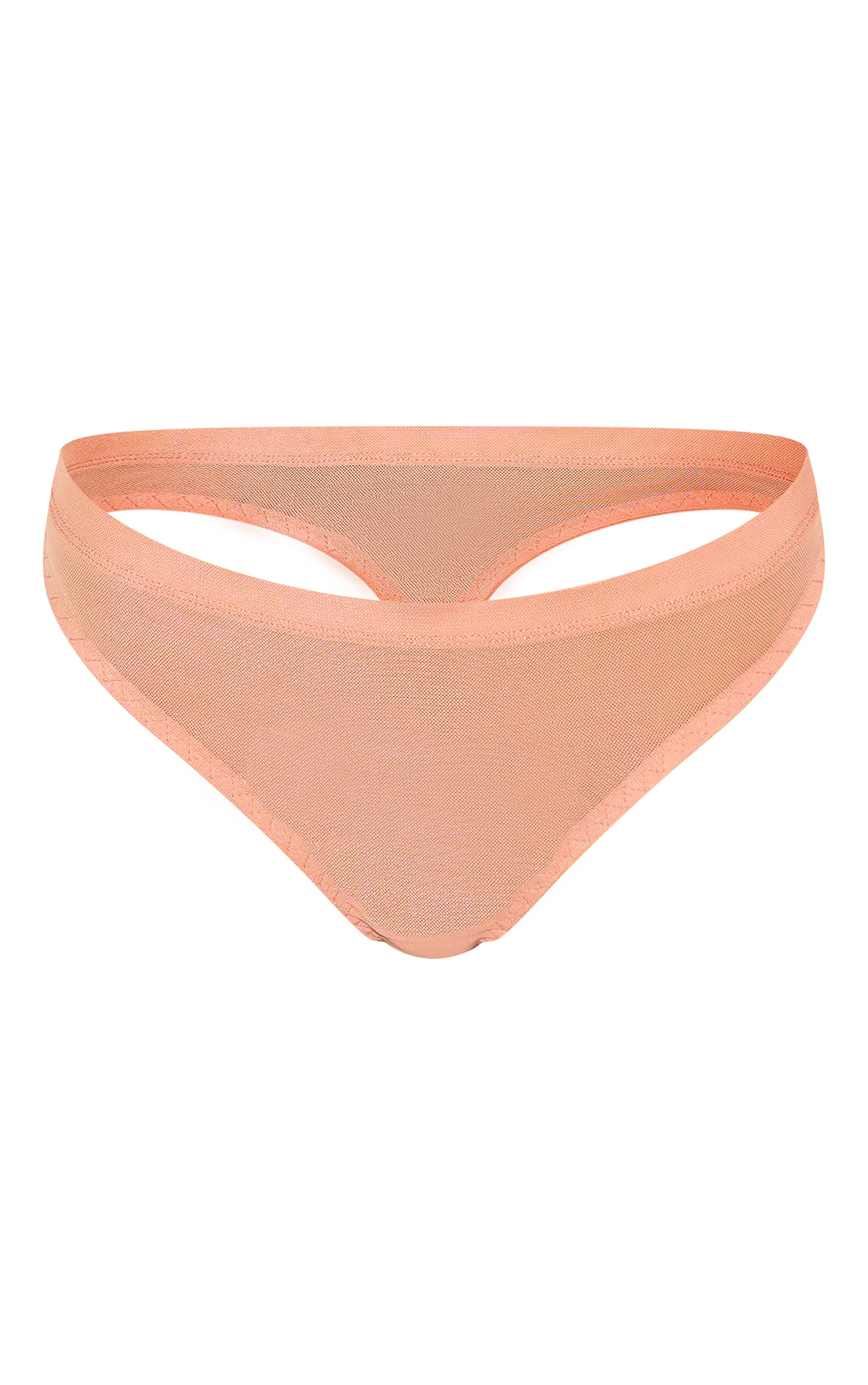 Slip-culotte en mesh nude image 5