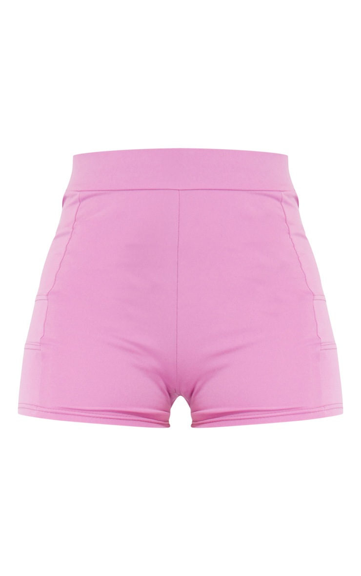 Purple Panelled Gym Booty Shorts Active PrettyLittleThing