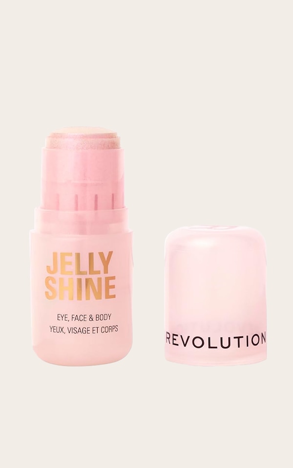 Revolution Jelly Shine Eye, Face & Body Highlight Stick Ethereal Pink